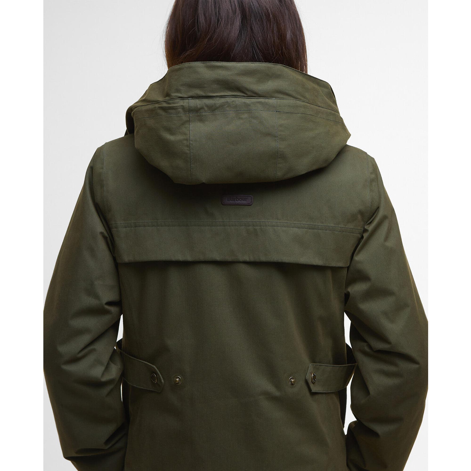 ジャケット・アウター Barbour BAMBURGH UK12 Barbour Women's Bamburgh Waterproof Jacket - Olive/Classic