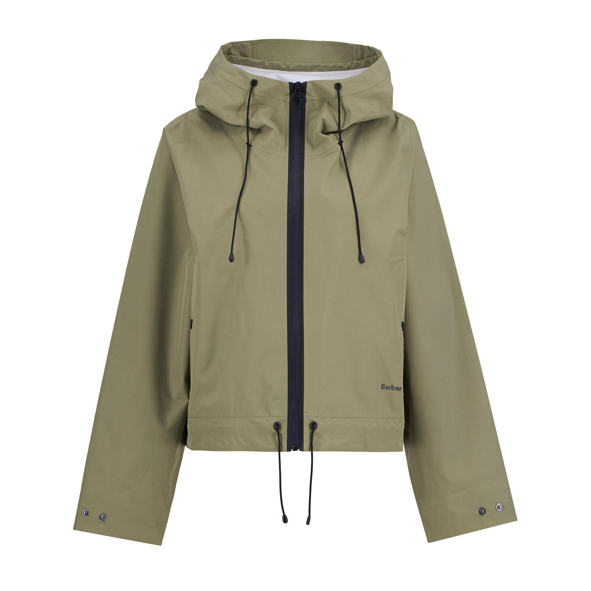 Product image 1 of 8 of Barbour Women's Thorpe Waterproof Jacket - Bleached Olive/Fondant