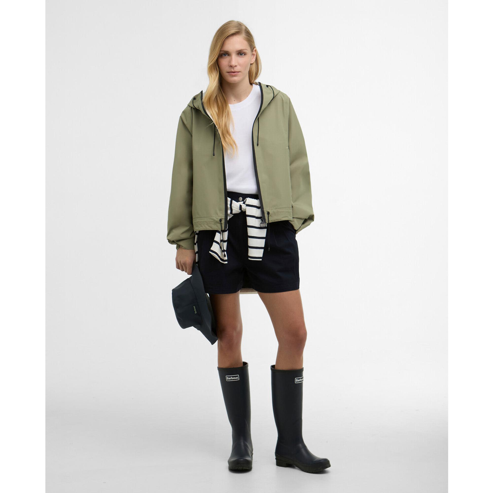 Product image 3 of 8 of Barbour Women's Thorpe Waterproof Jacket - Bleached Olive/Fondant