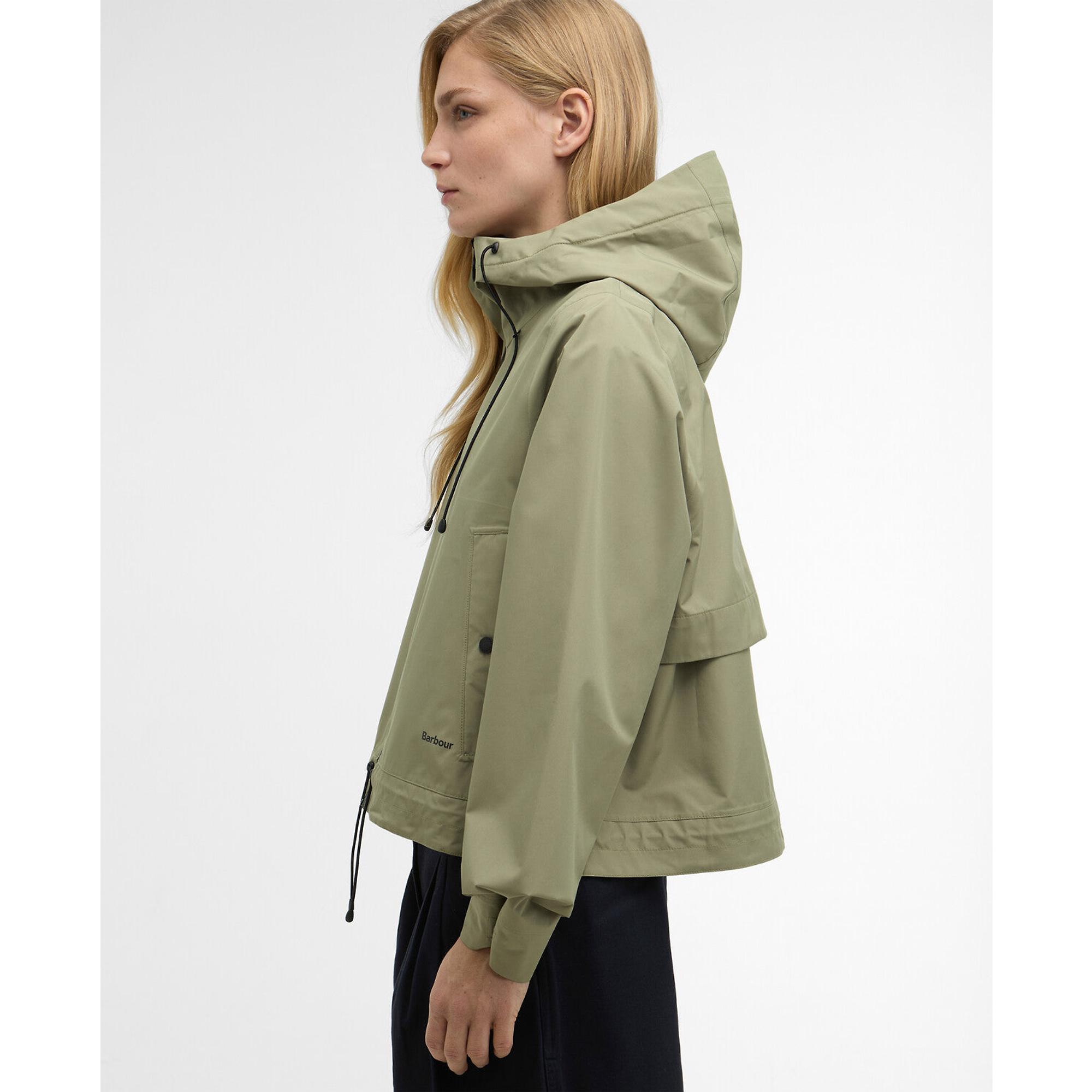 Product image 6 of 8 of Barbour Women's Thorpe Waterproof Jacket - Bleached Olive/Fondant