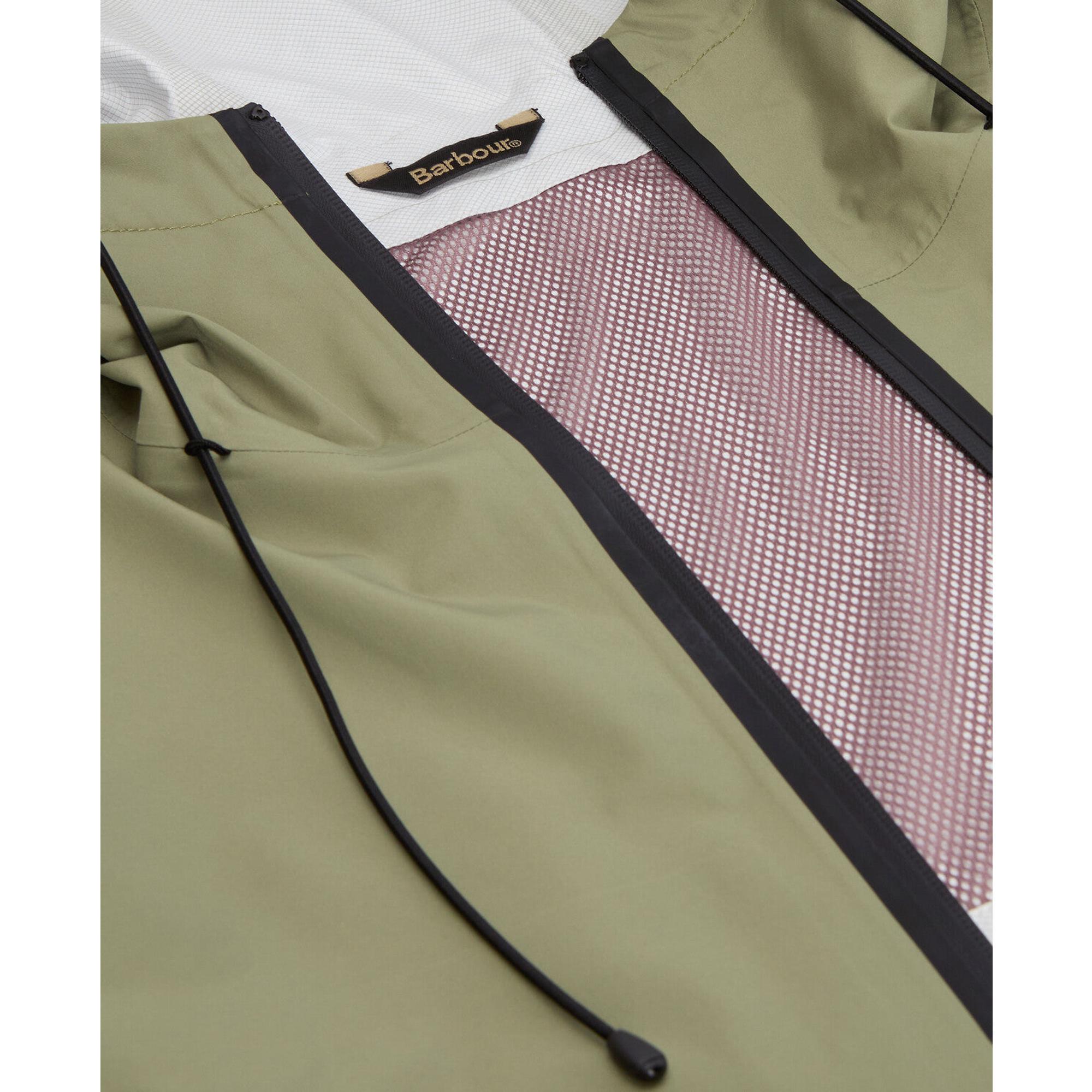 Product image 8 of 8 of Barbour Women's Thorpe Waterproof Jacket - Bleached Olive/Fondant