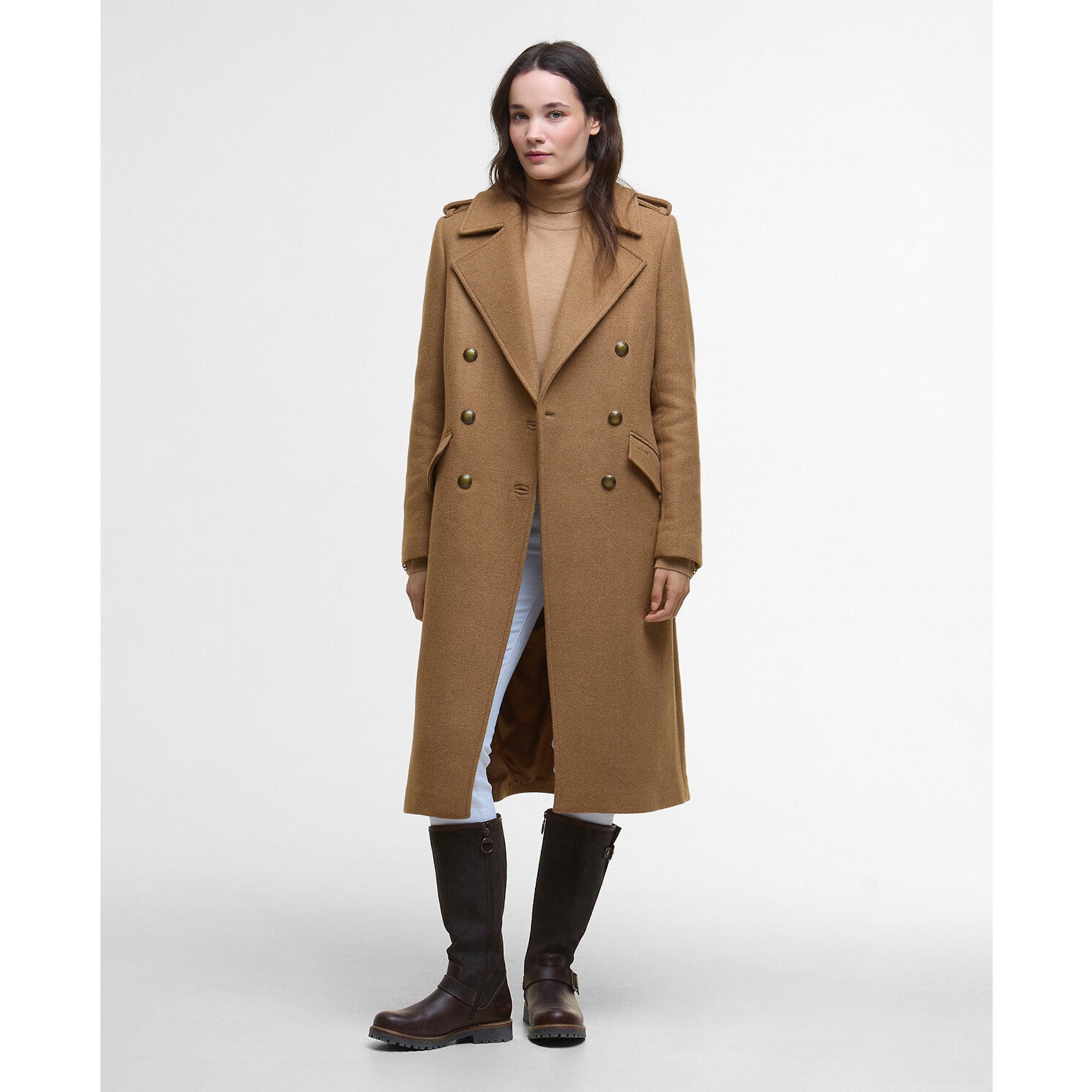 Product image 2 of 9 of Barbour Women's Cottesmore Wool Coat - Camel