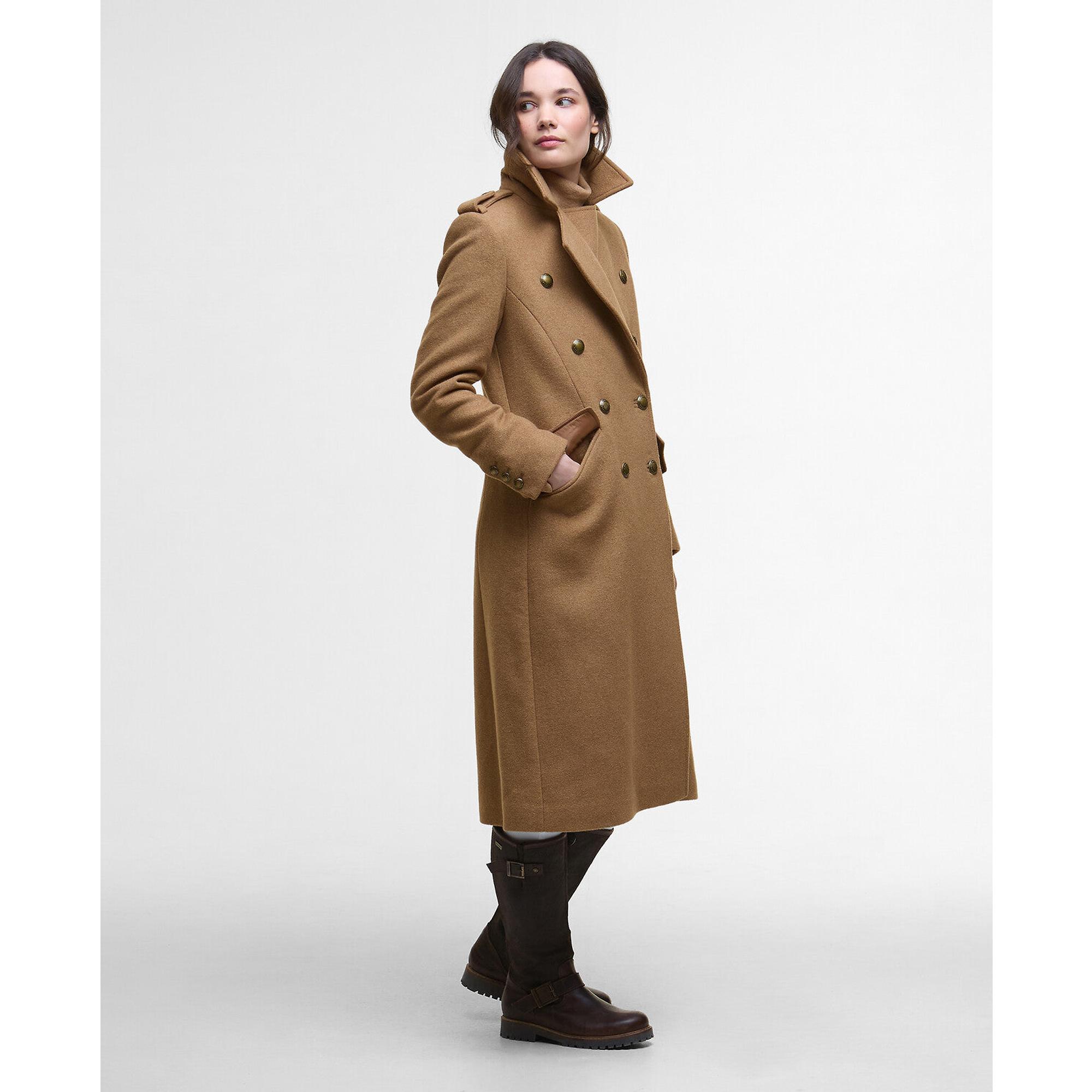 Product image 3 of 9 of Barbour Women's Cottesmore Wool Coat - Camel