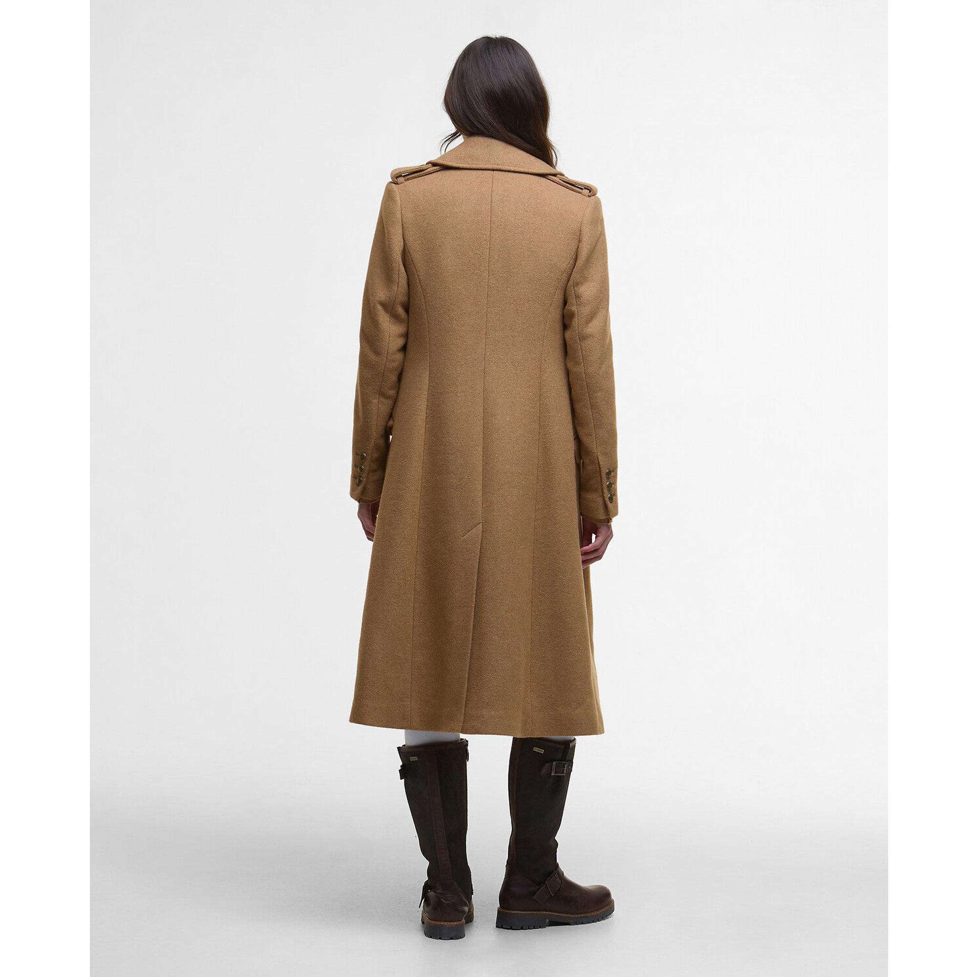 Product image 4 of 9 of Barbour Women's Cottesmore Wool Coat - Camel