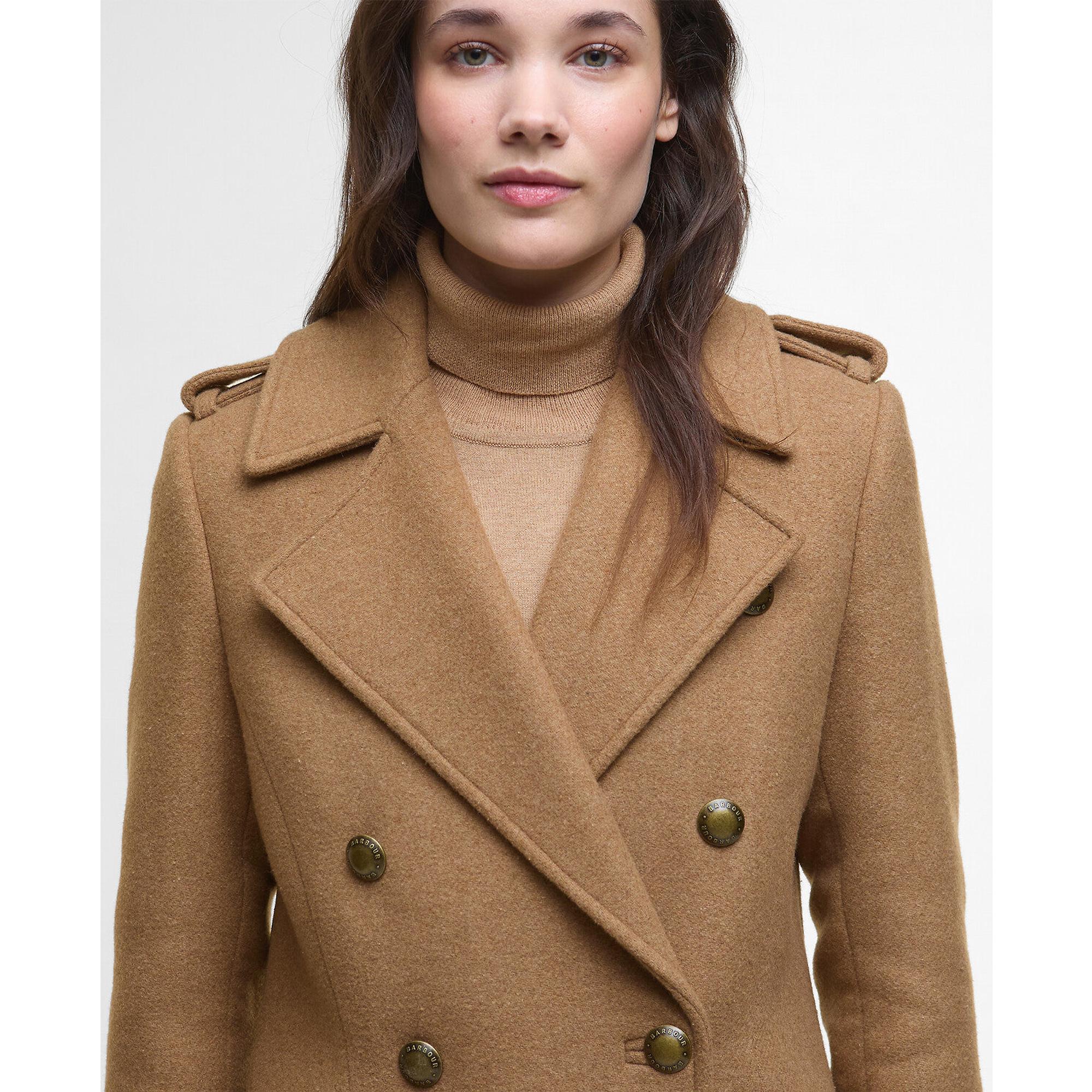 Product image 6 of 9 of Barbour Women's Cottesmore Wool Coat - Camel