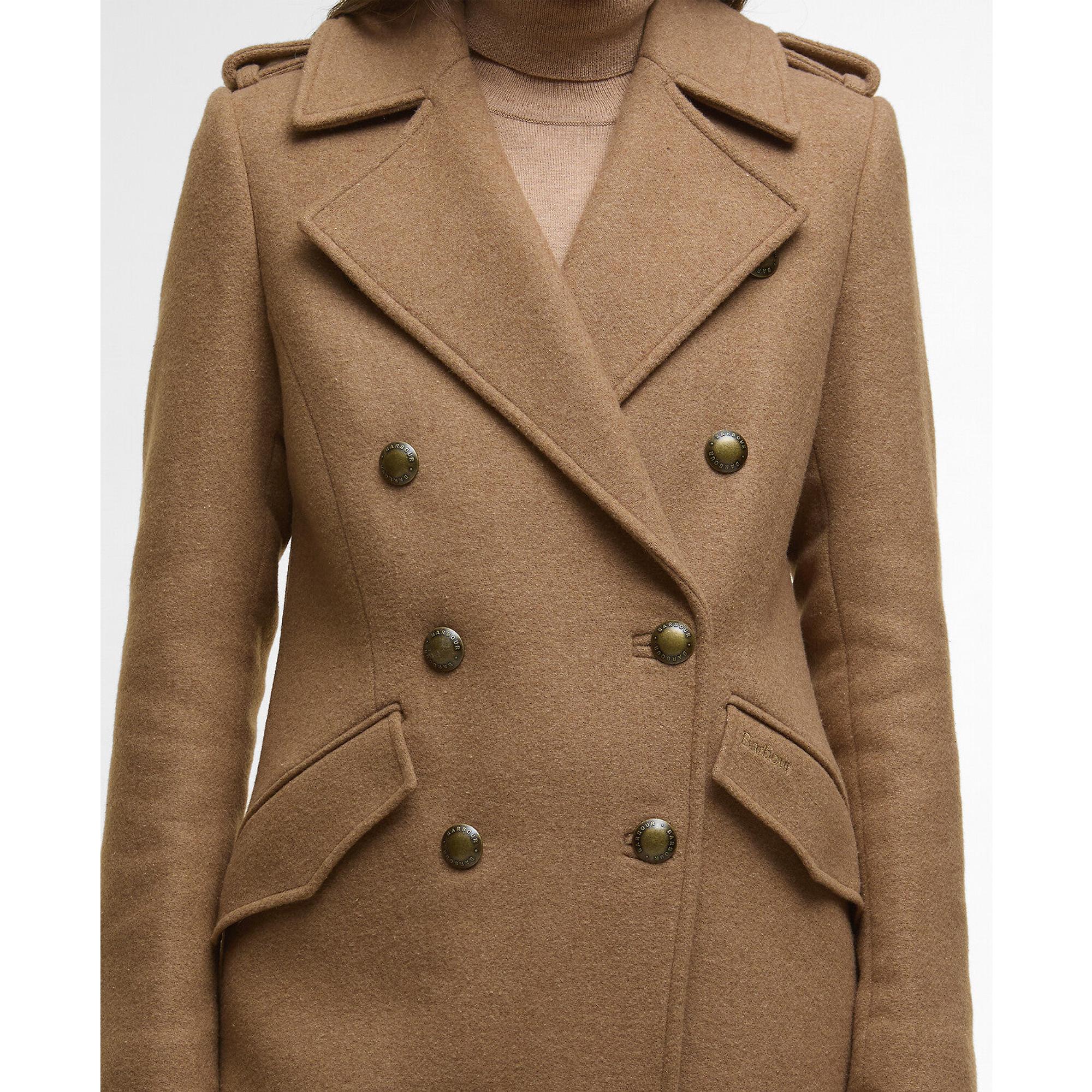 Product image 8 of 9 of Barbour Women's Cottesmore Wool Coat - Camel