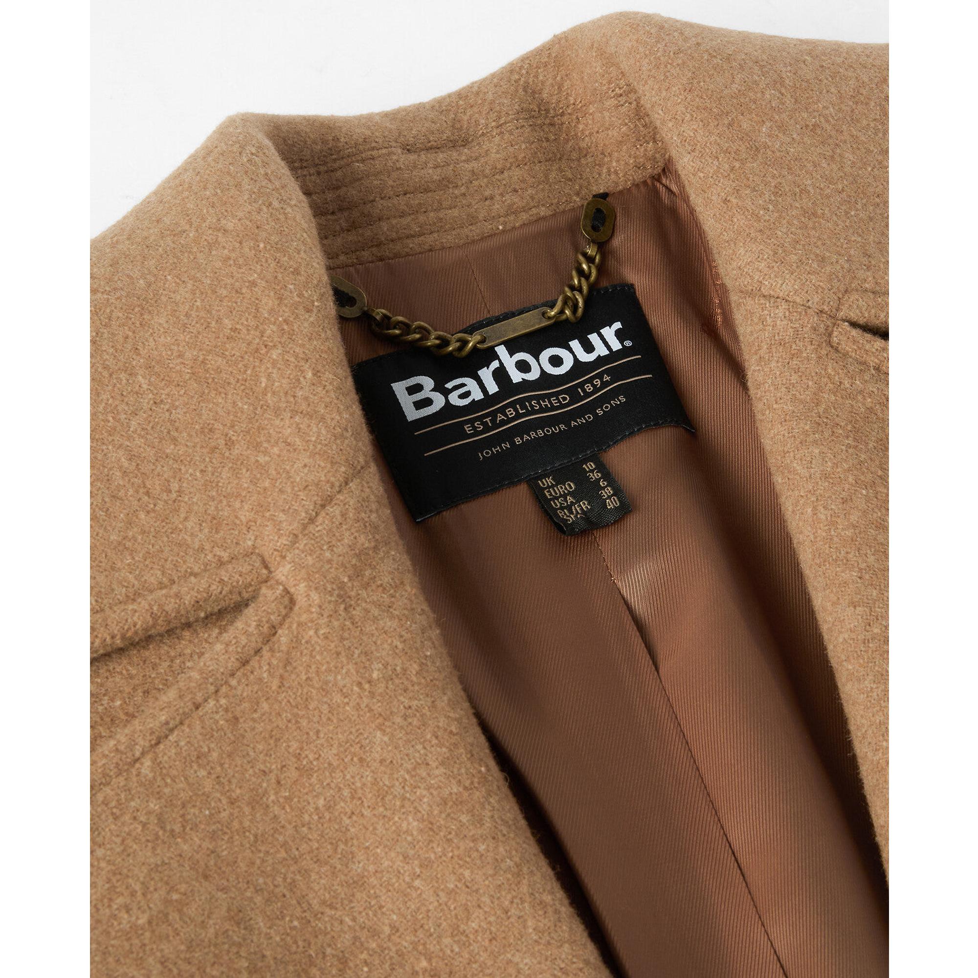 Product image 9 of 9 of Barbour Women's Cottesmore Wool Coat - Camel