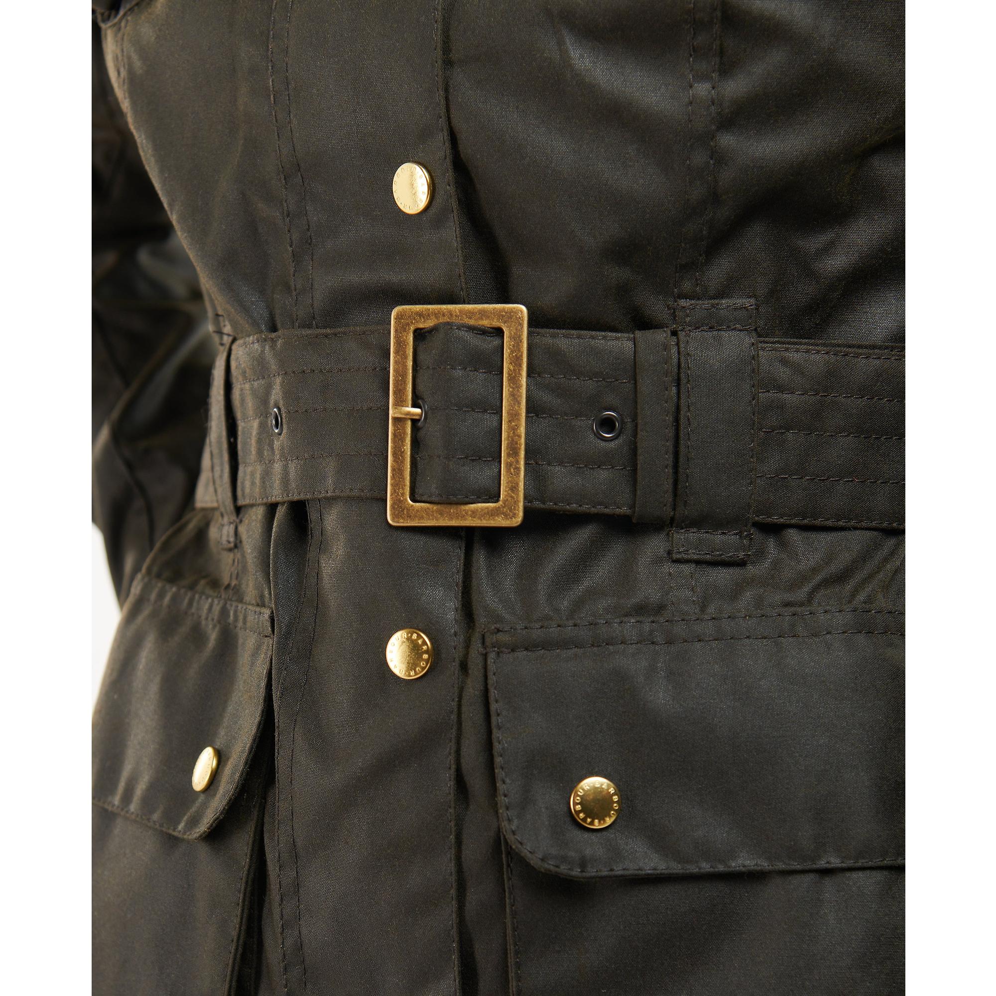Product image 9 of 13 of Barbour International Women's International Wax Jacket - Olive