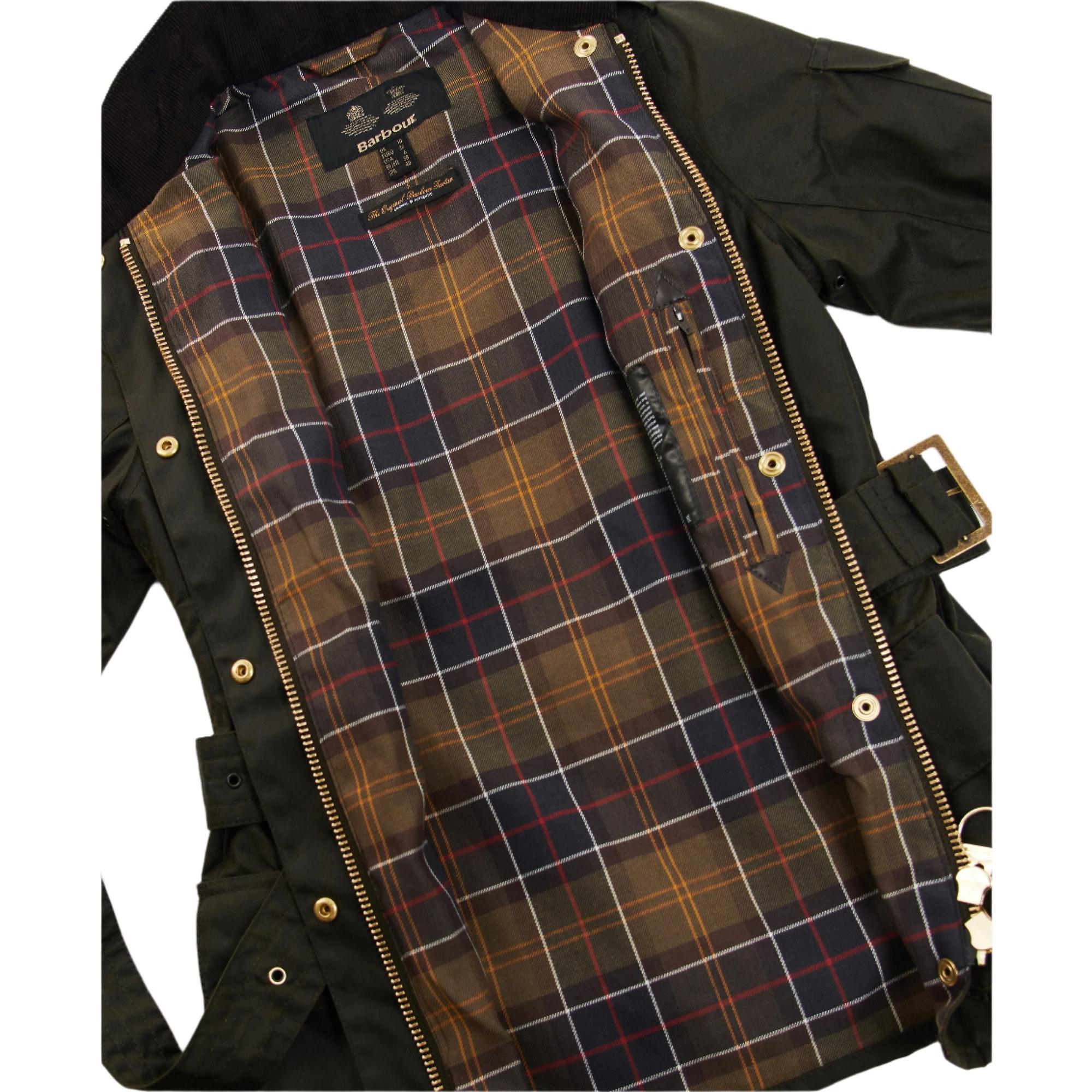 Product image 2 of 13 of Barbour International Women's International Wax Jacket - Olive