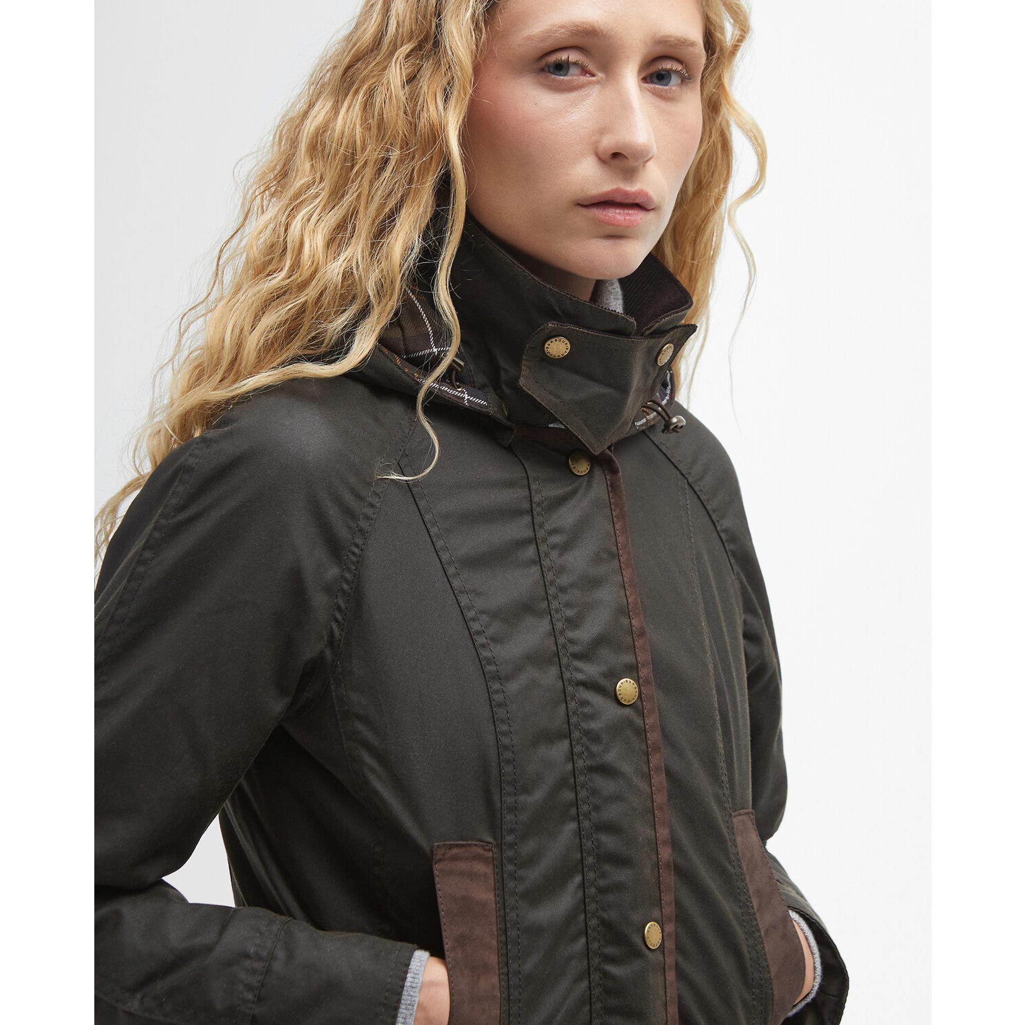 Product image 5 of 11 of Barbour Women's Bower Wax Jacket - Olive/Classic