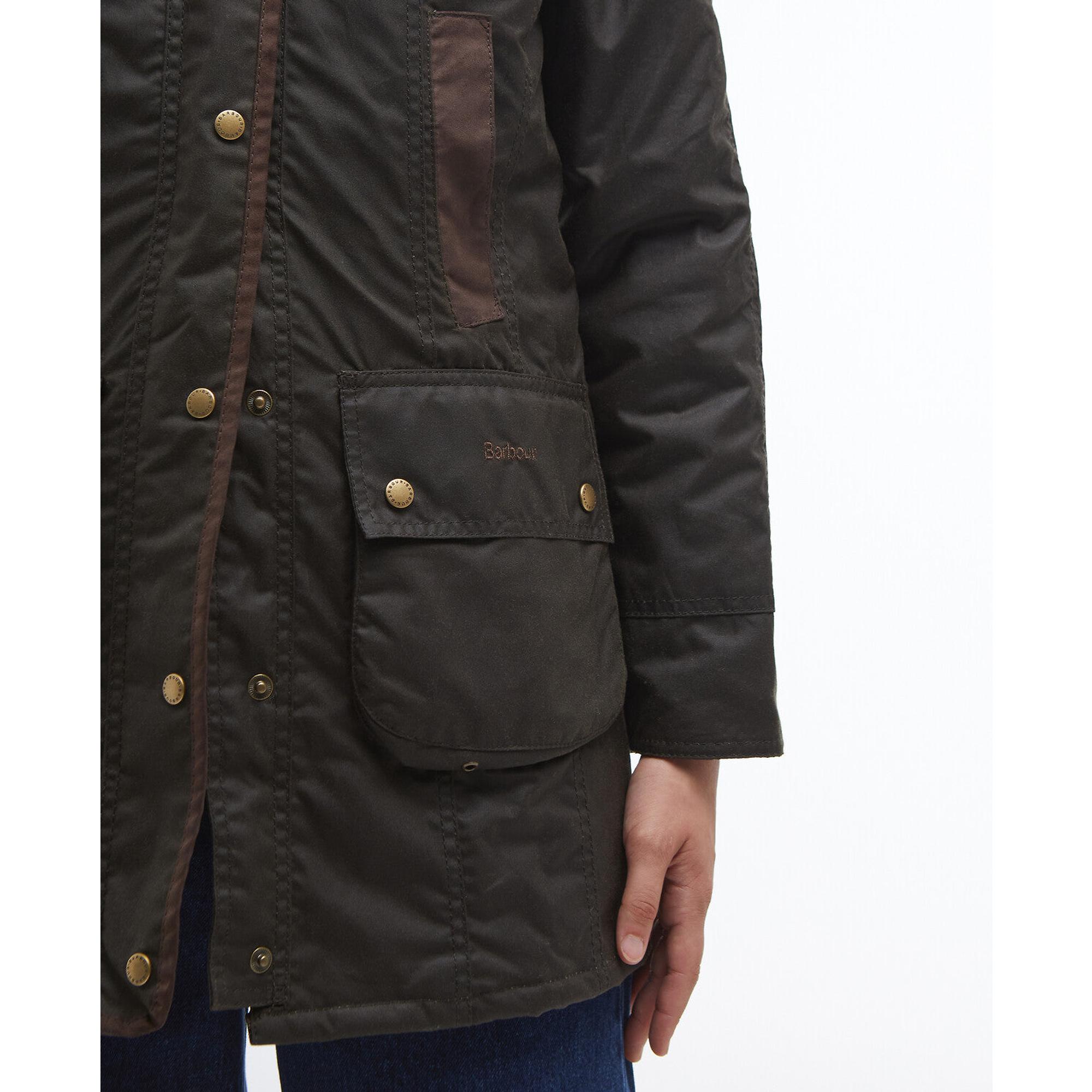 Product image 7 of 11 of Barbour Women's Bower Wax Jacket - Olive/Classic