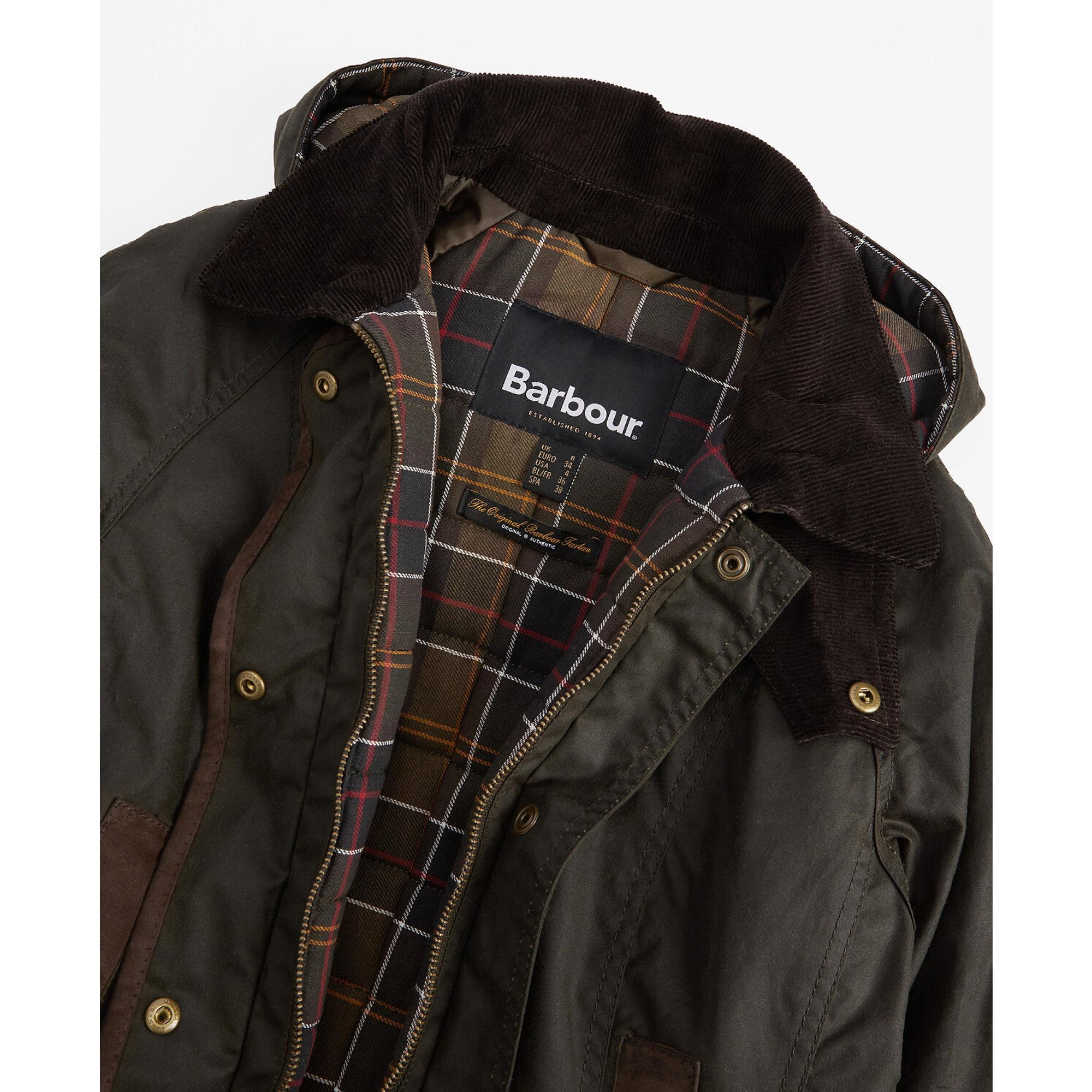 Product image 8 of 11 of Barbour Women's Bower Wax Jacket - Olive/Classic