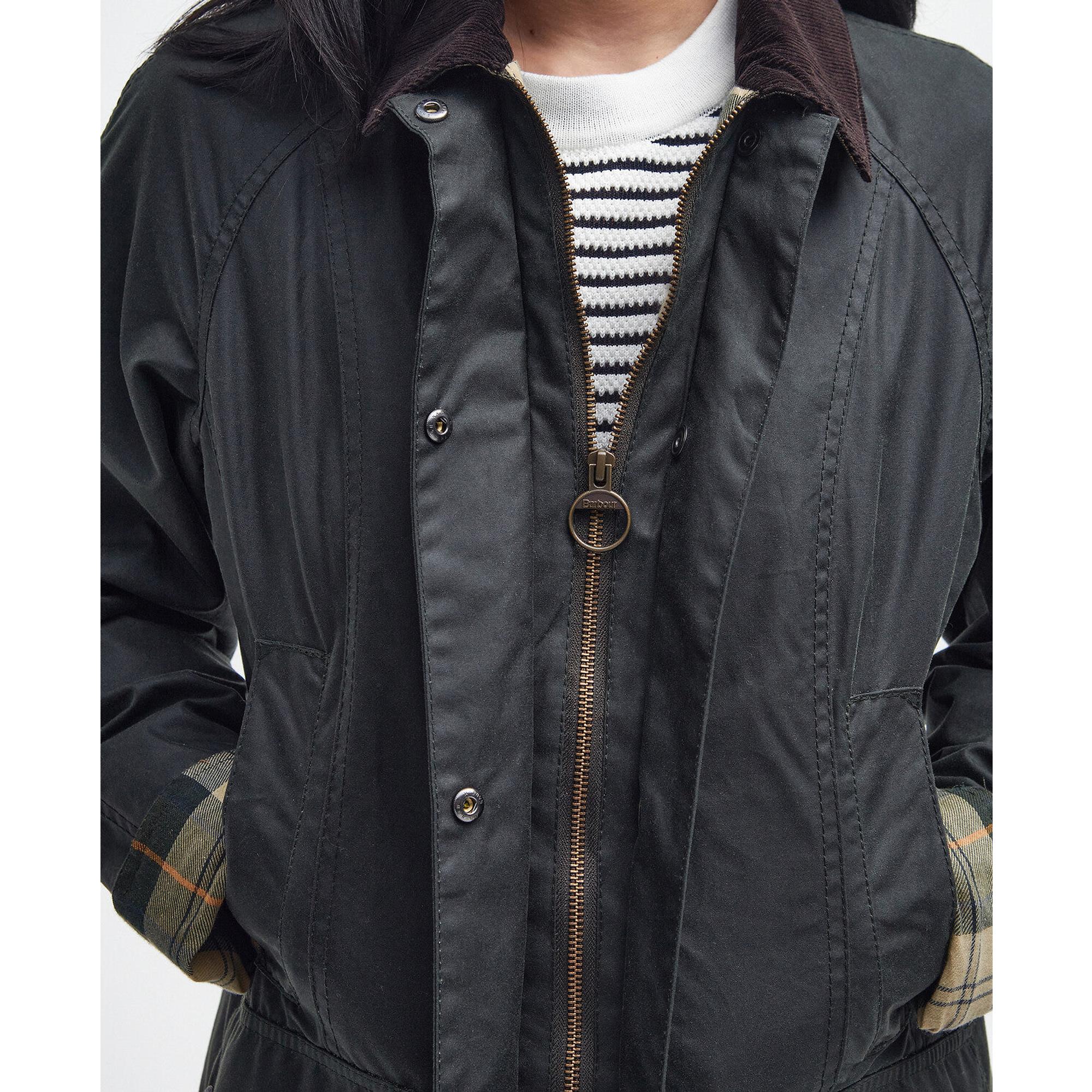 Product image 7 of 10 of Barbour Women's Beadnell Waxed Jacket - Sage