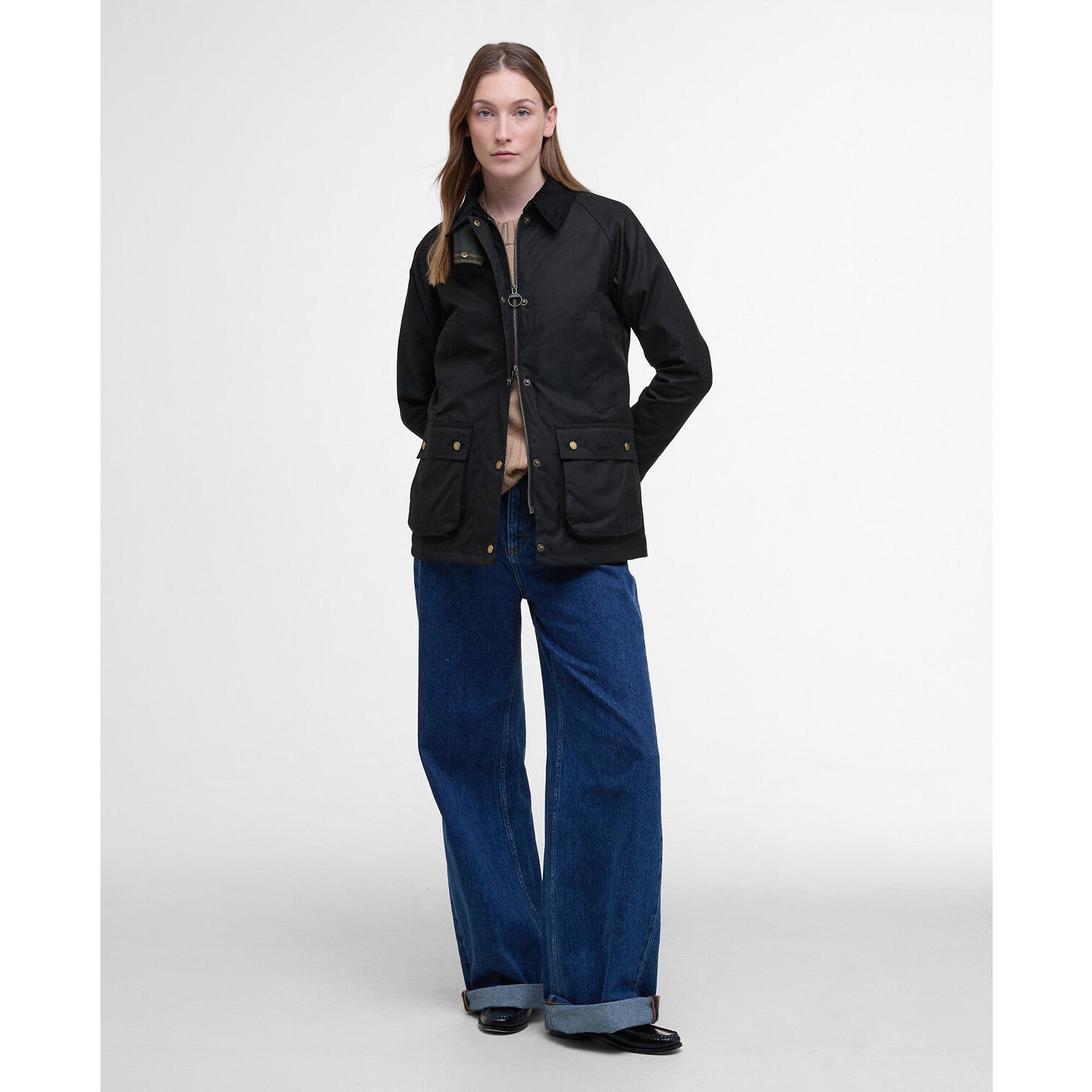 Product image 3 of 8 of Barbour Women's Acorn Wax Jacket - Black/Classic