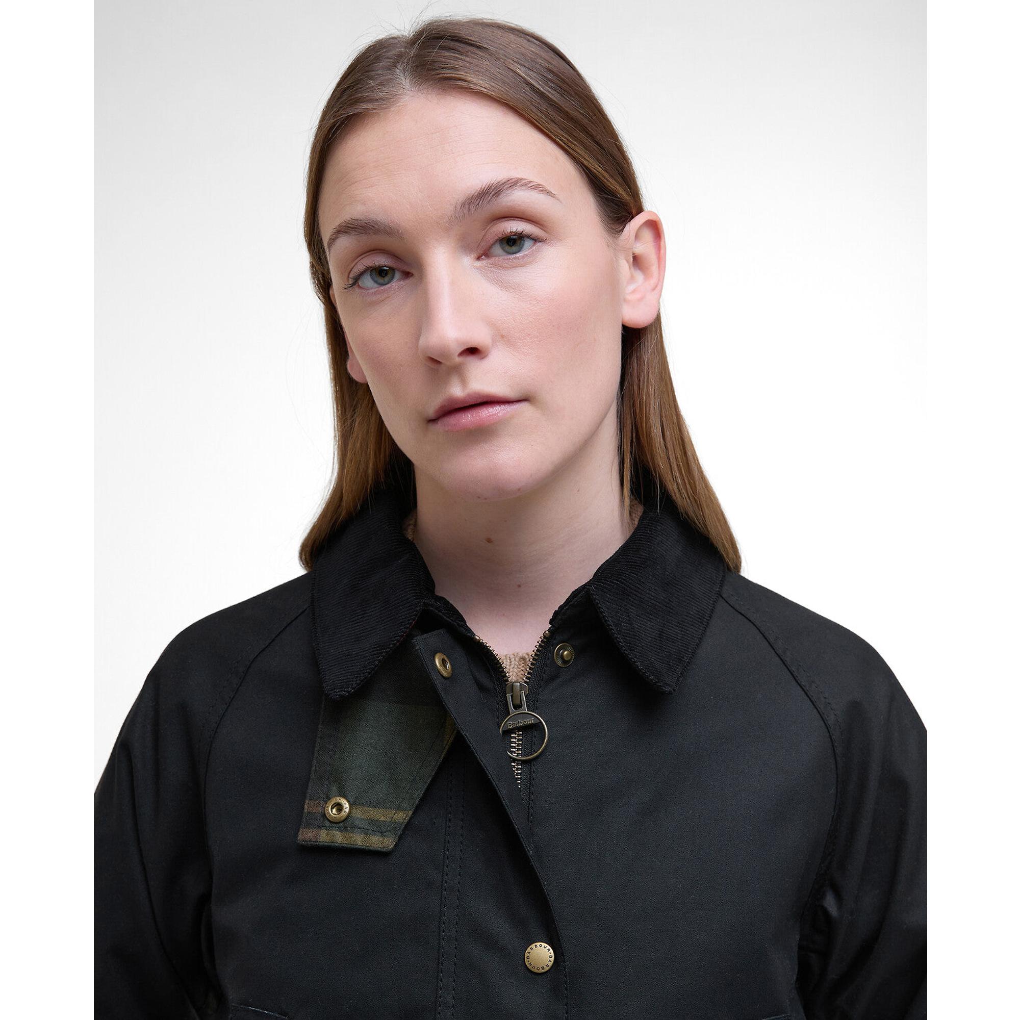 Product image 5 of 8 of Barbour Women's Acorn Wax Jacket - Black/Classic