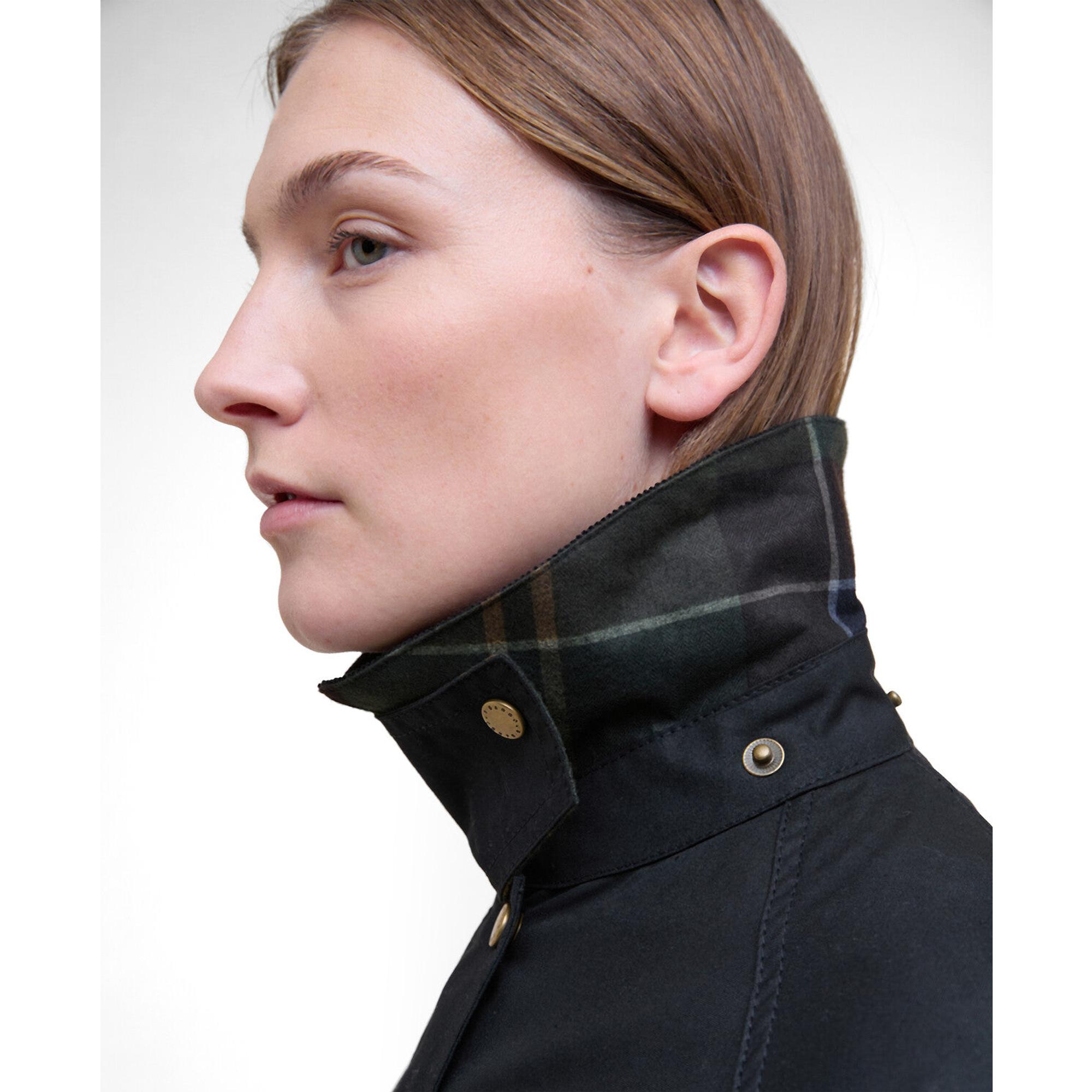 Product image 6 of 8 of Barbour Women's Acorn Wax Jacket - Black/Classic