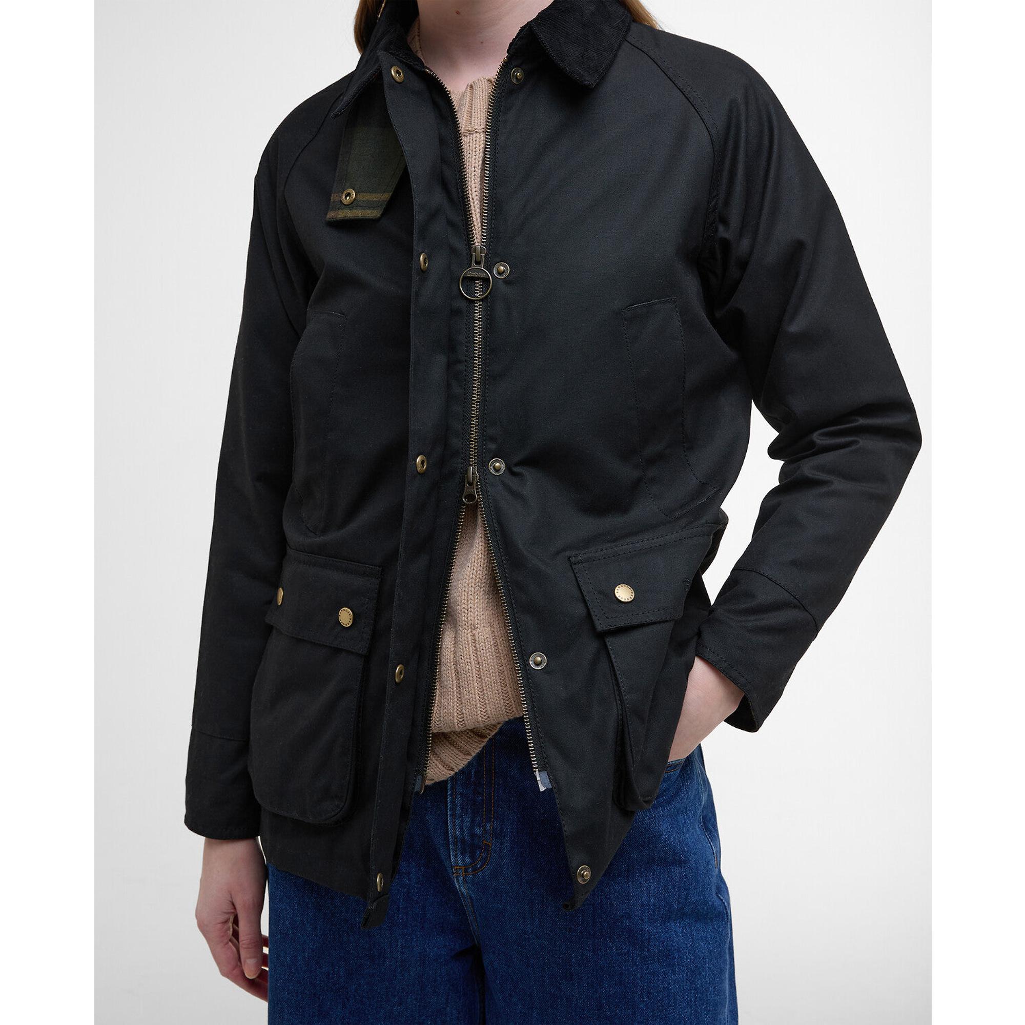 Product image 7 of 8 of Barbour Women's Acorn Wax Jacket - Black/Classic