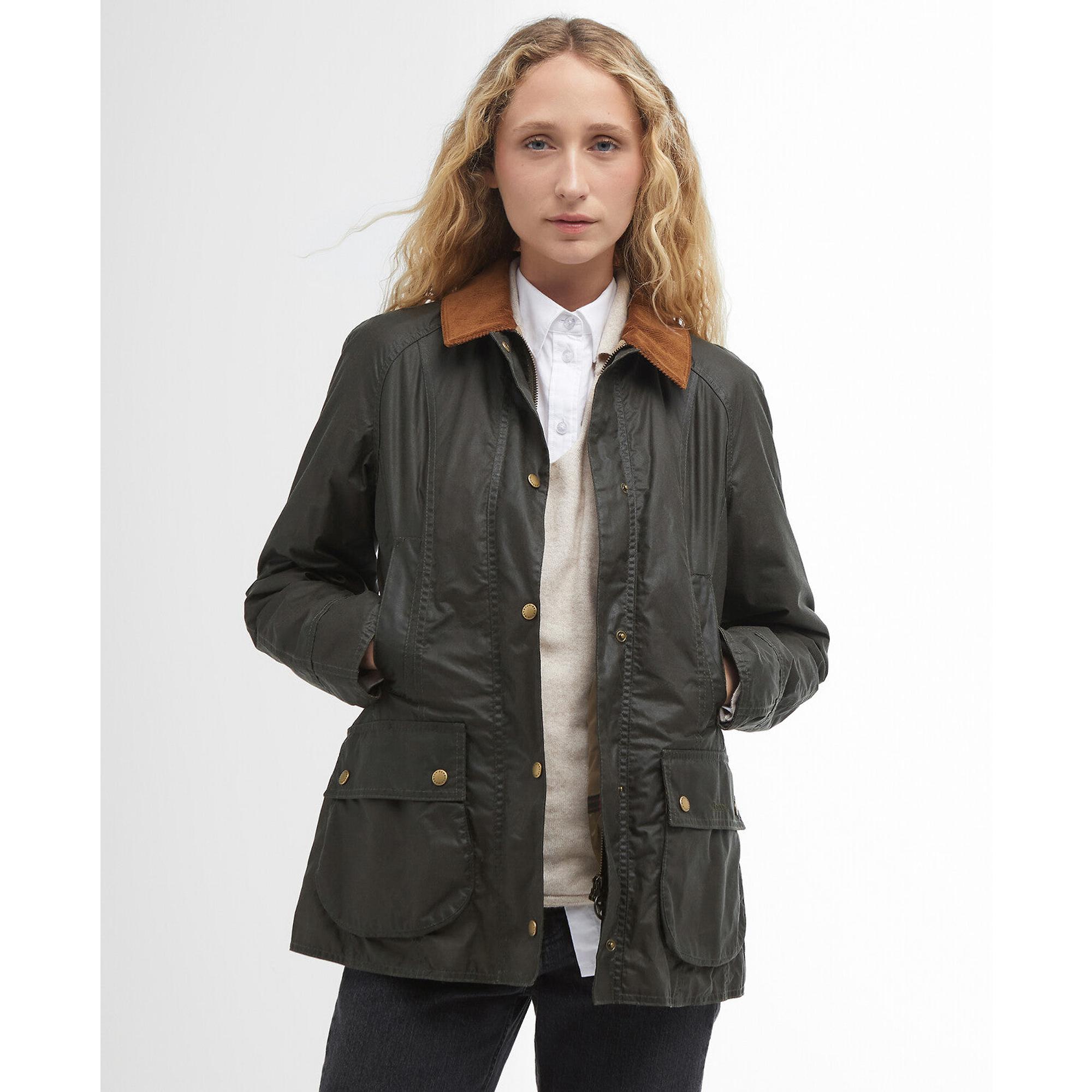 Product image 2 of 7 of Barbour Women's Lightweight Beadnell Wax Jacket - Archive Olive