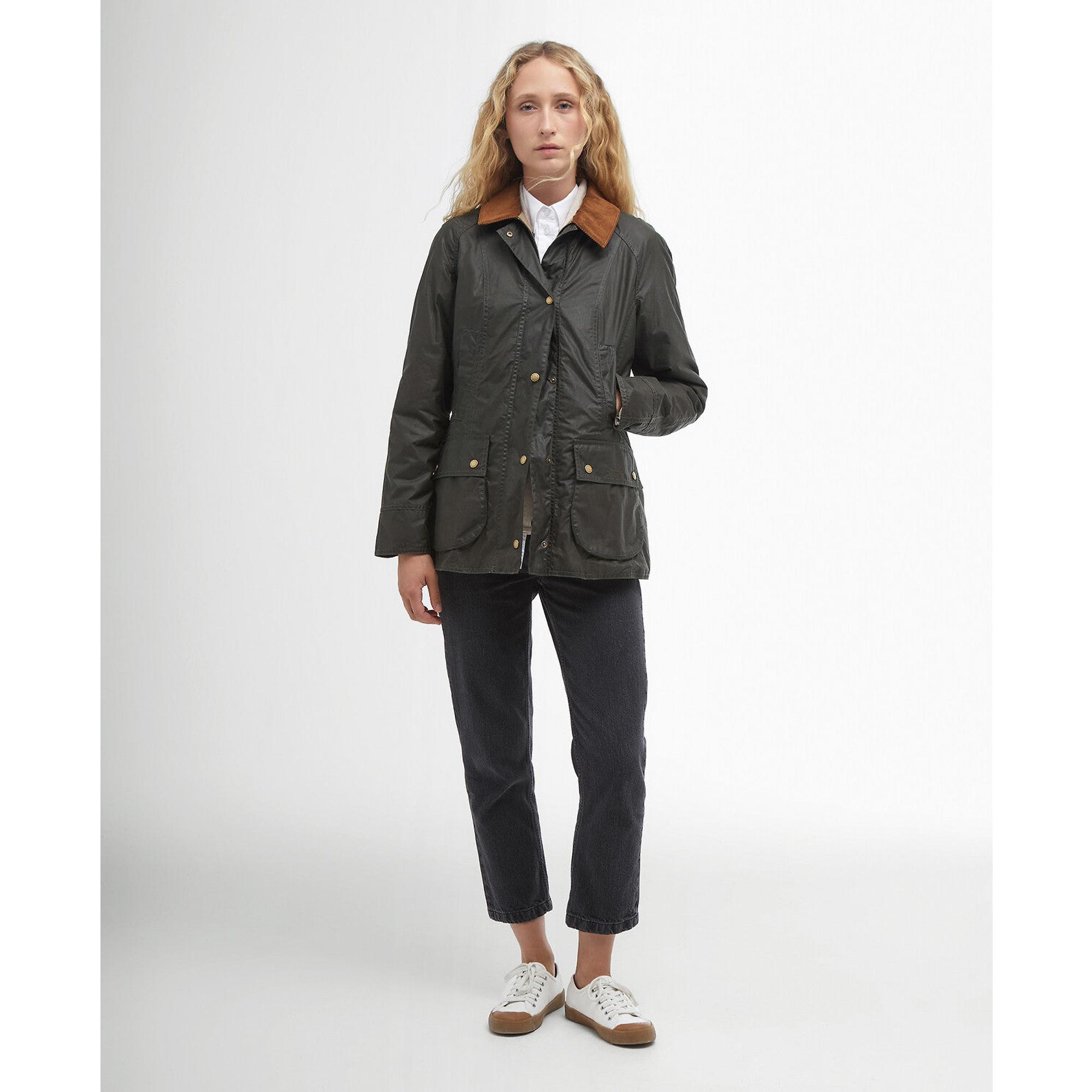 Product image 3 of 7 of Barbour Women's Lightweight Beadnell Wax Jacket - Archive Olive