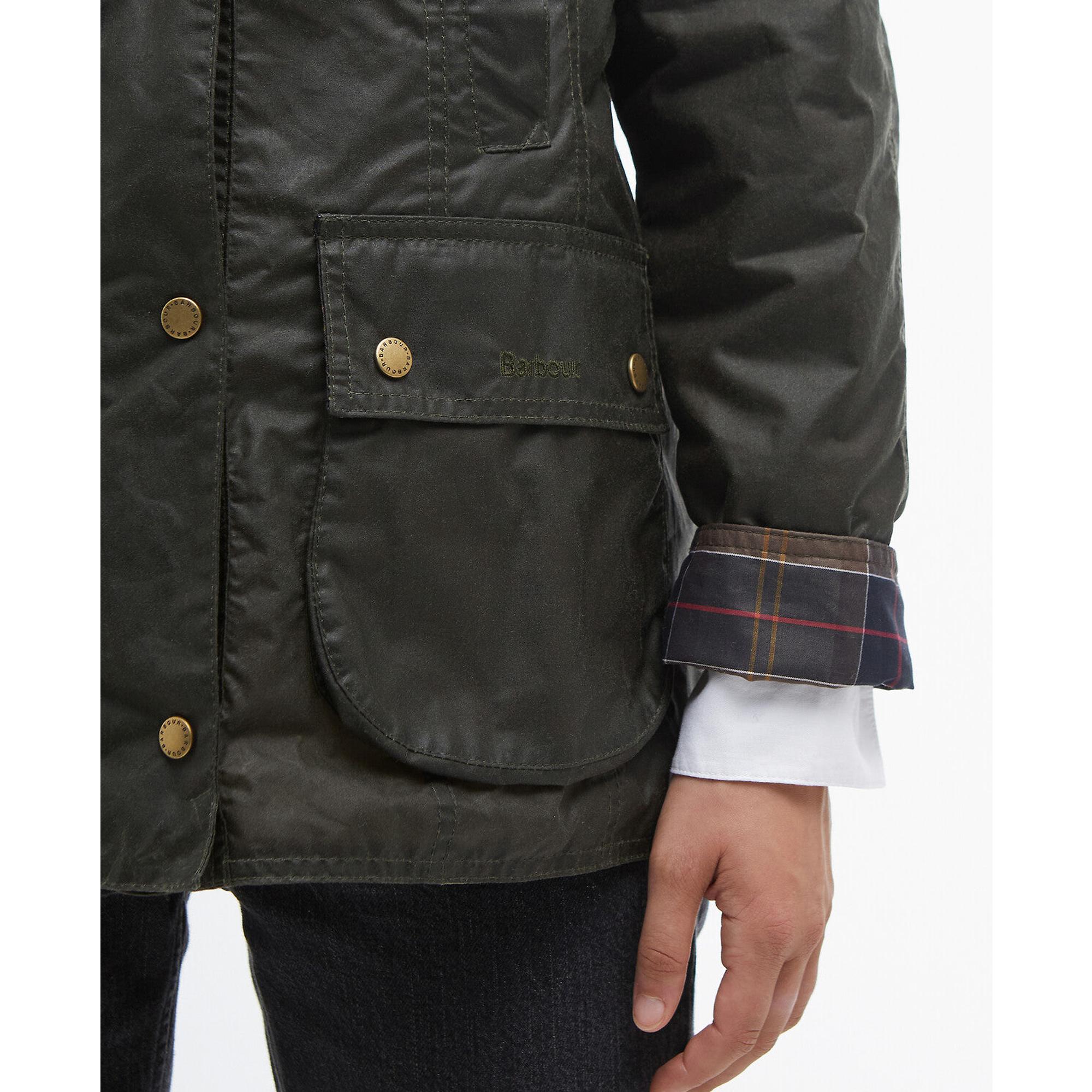 Product image 7 of 7 of Barbour Women's Lightweight Beadnell Wax Jacket - Archive Olive