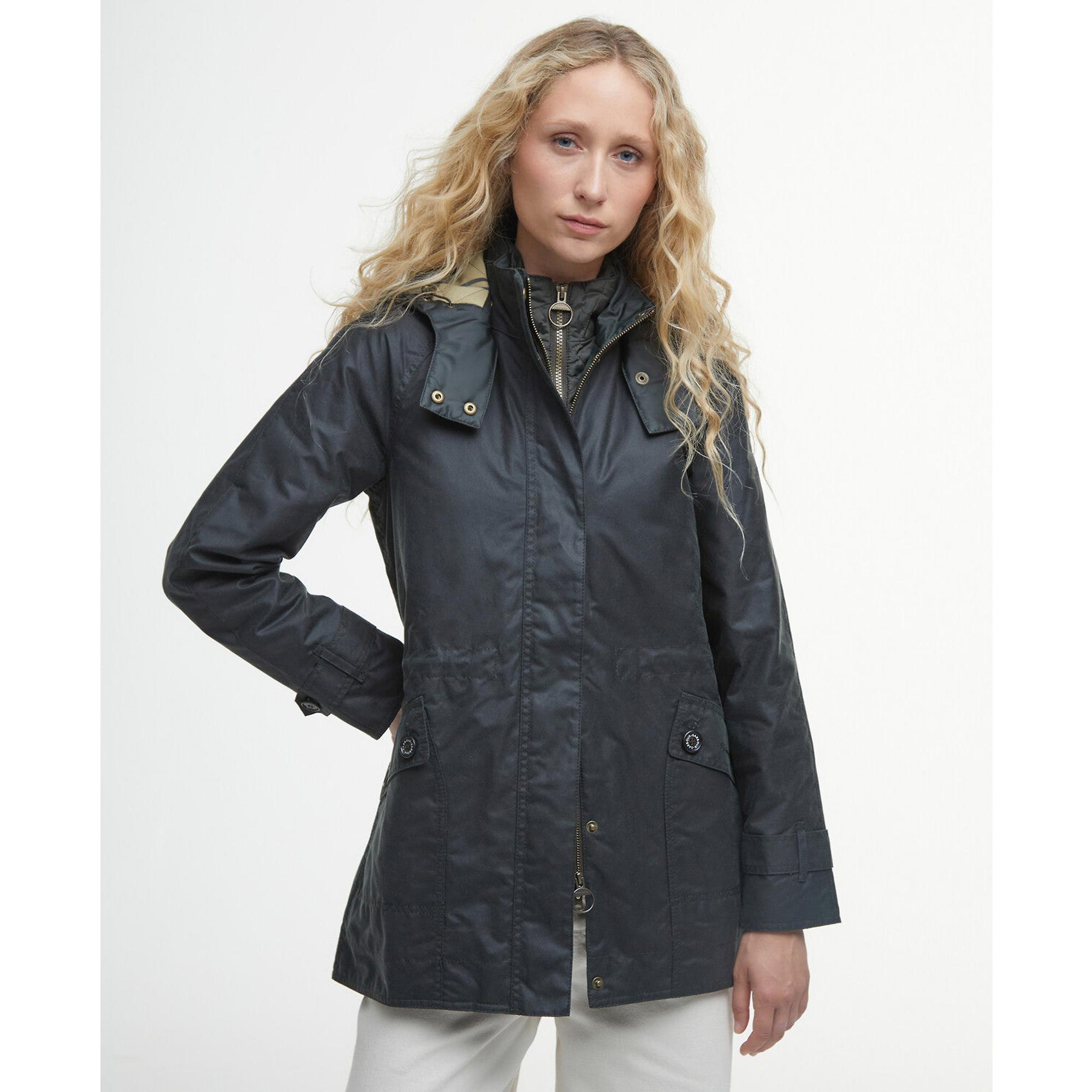 Product image 2 of 7 of Barbour Women's Cannich Waxed Jacket - Sage/Ancient