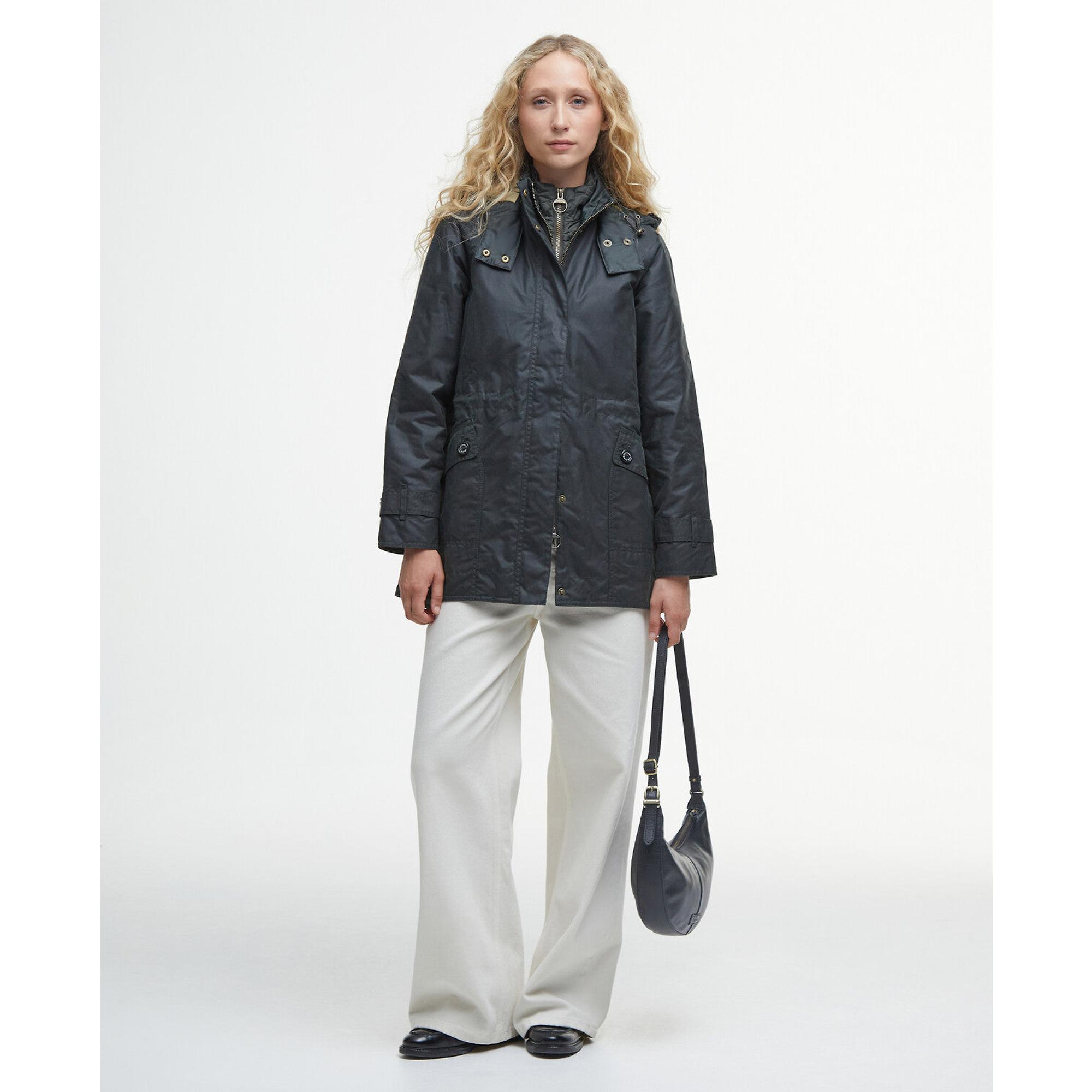 Product image 3 of 7 of Barbour Women's Cannich Waxed Jacket - Sage/Ancient