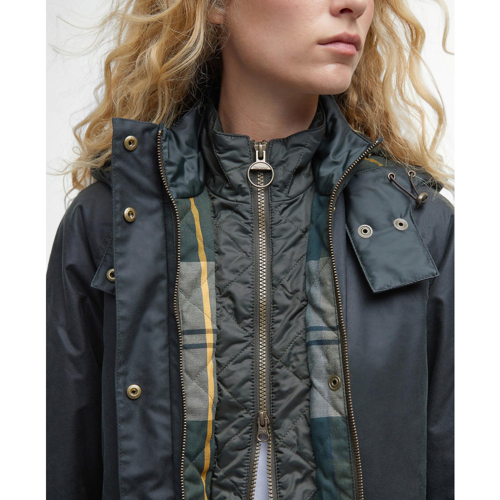 Product image 6 of 7 of Barbour Women's Cannich Waxed Jacket - Sage/Ancient