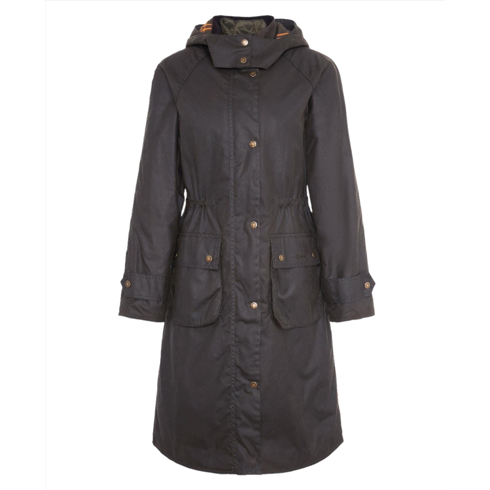 Product image 1 of 8 of Barbour Women's Long Cannich Wax Jacket - Olive