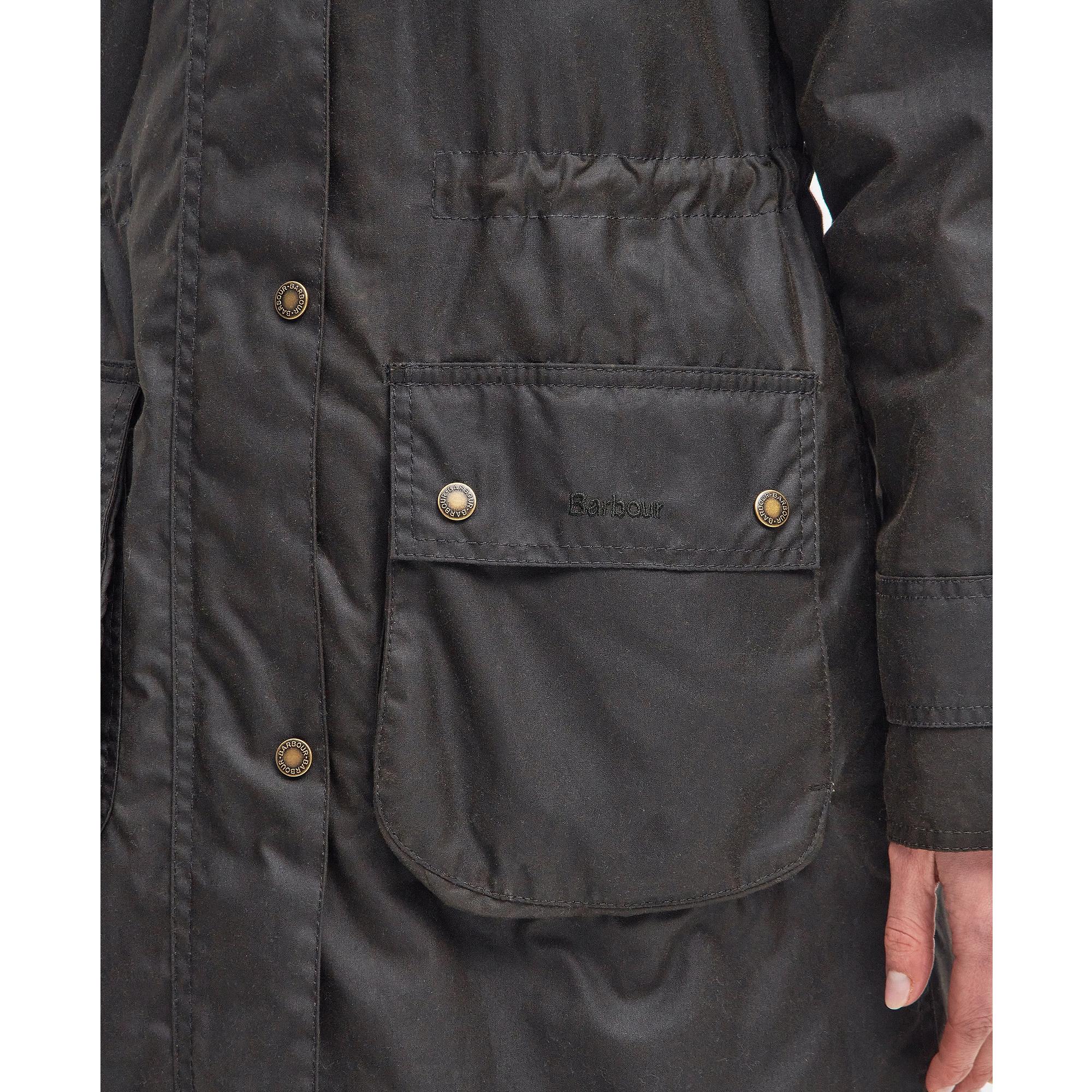 Product image 8 of 8 of Barbour Women's Long Cannich Wax Jacket - Olive