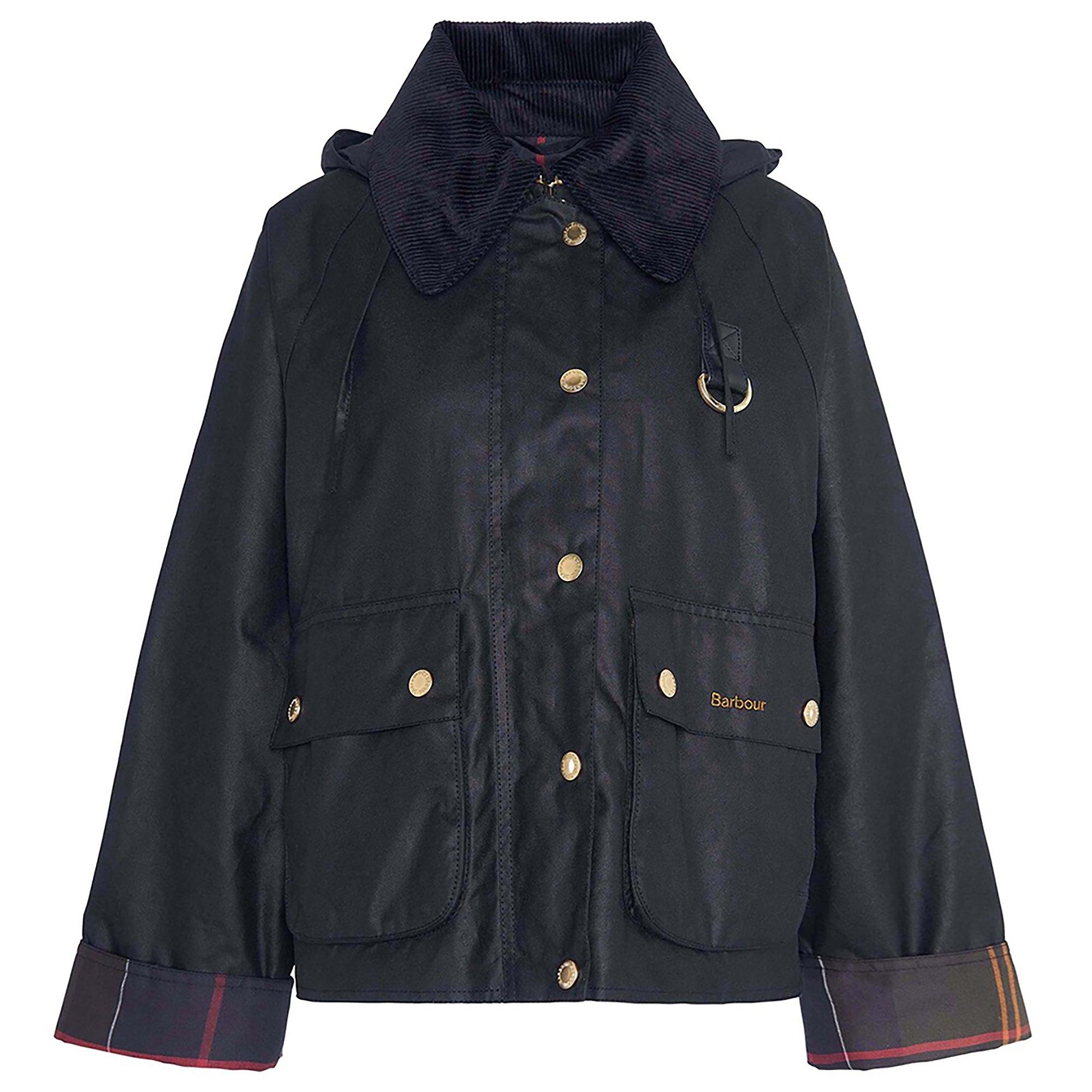 Product image 1 of 9 of Barbour Women's Reighton Spey Wax Jacket - Black/Classic