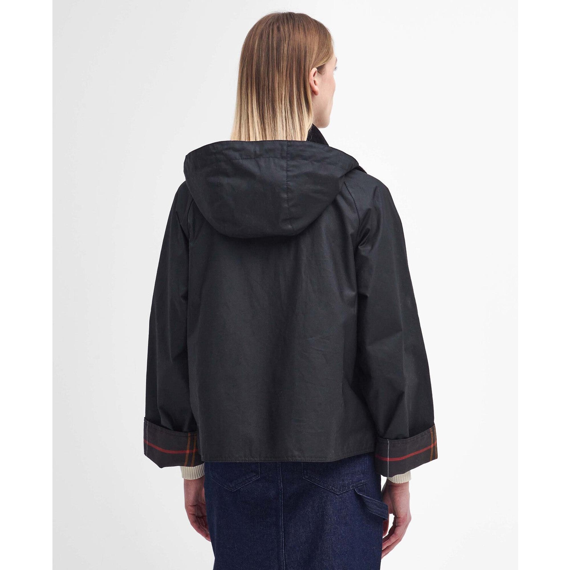 Product image 4 of 9 of Barbour Women's Reighton Spey Wax Jacket - Black/Classic