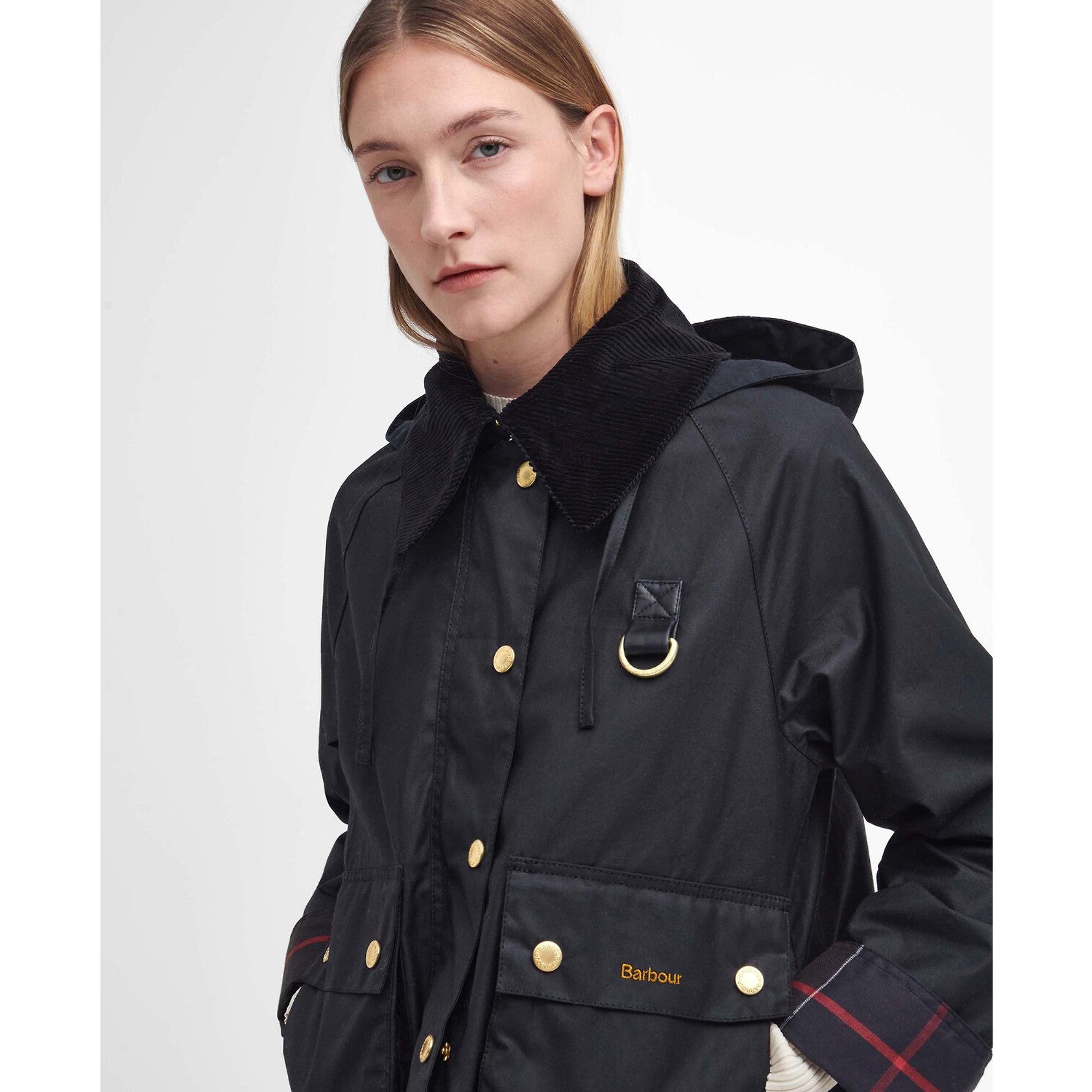 Product image 5 of 9 of Barbour Women's Reighton Spey Wax Jacket - Black/Classic