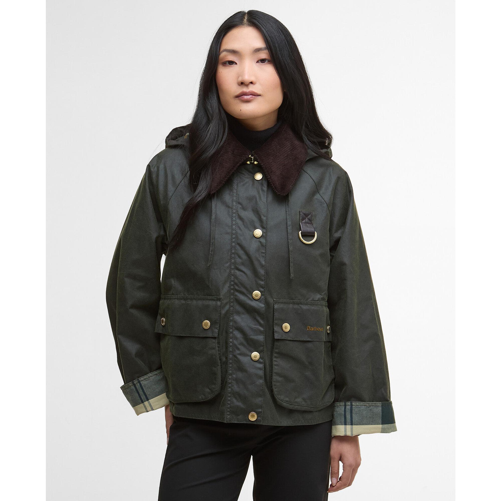 Product image 2 of 7 of Barbour Women's Reighton Spey Wax Jacket - Fern/Ancient