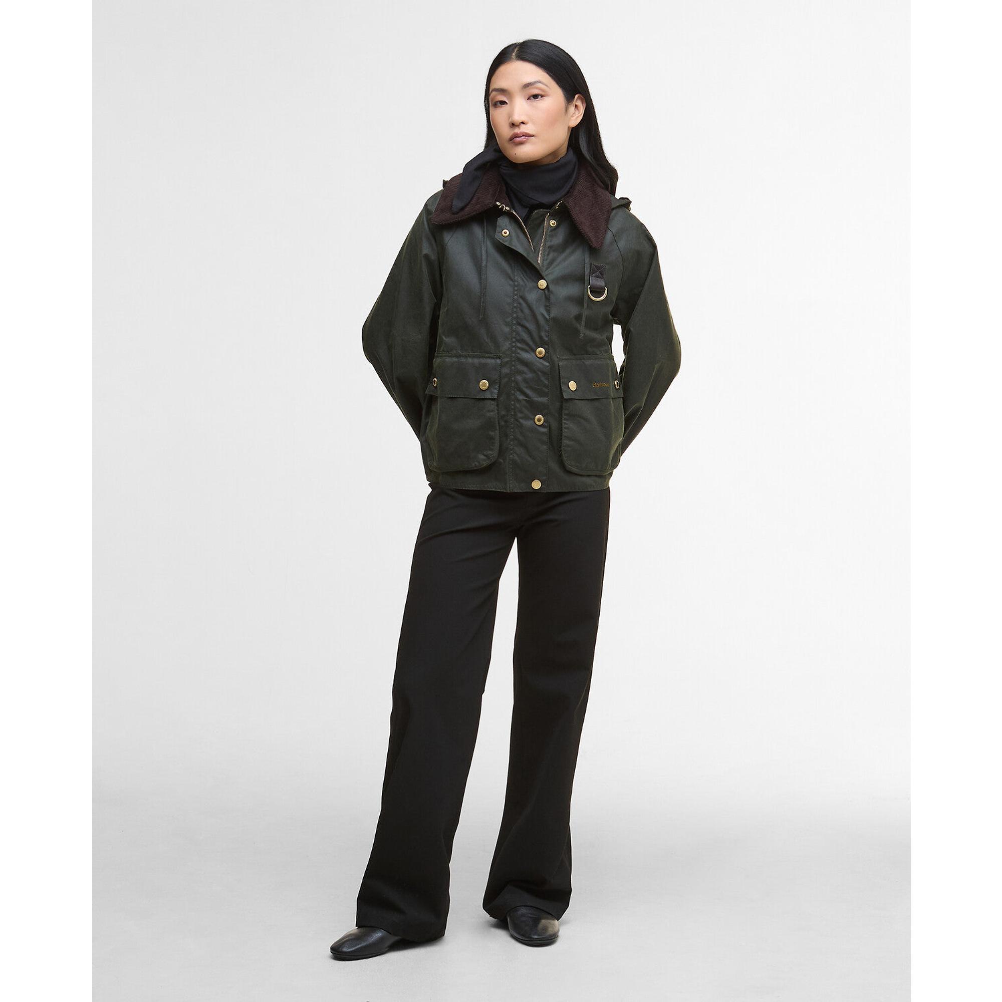 Product image 3 of 7 of Barbour Women's Reighton Spey Wax Jacket - Fern/Ancient