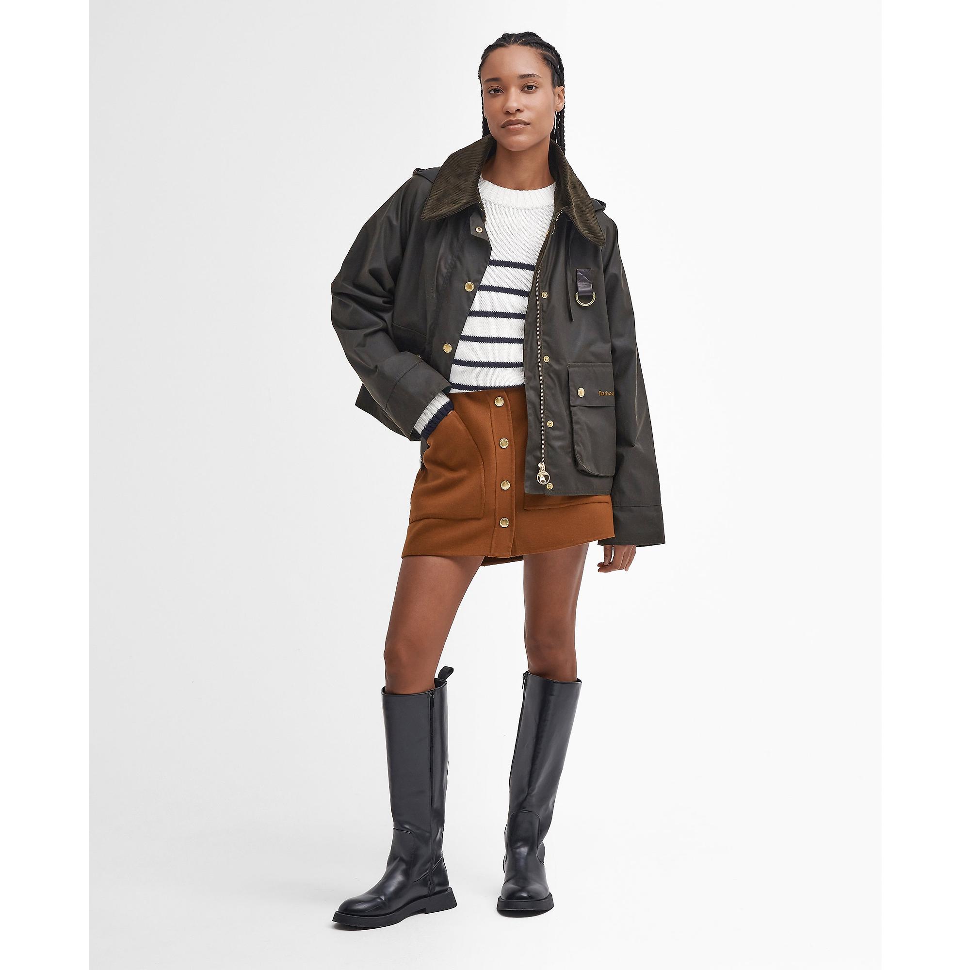 Product image 2 of 7 of Barbour Women's Reighton Spey Wax Jacket - Olive