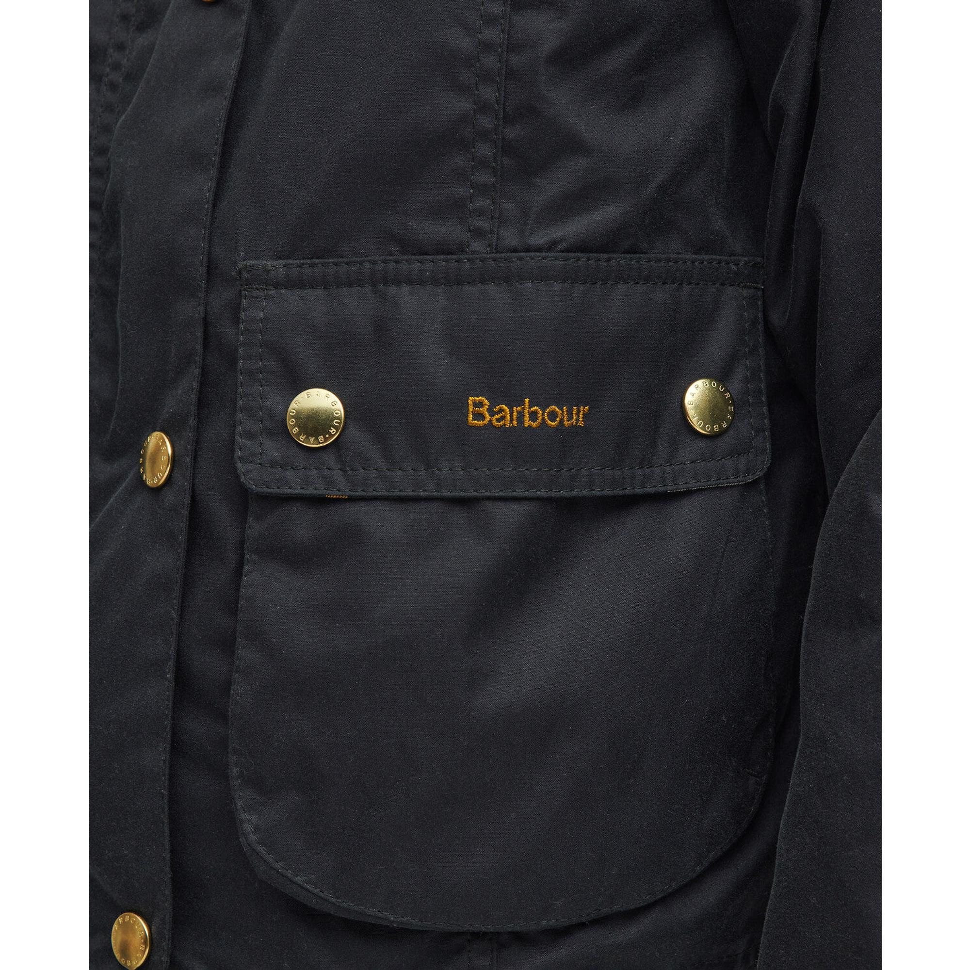 Product image 8 of 9 of Barbour Women's Cropped Beadnell Wax Jacket - Sage/Ancient