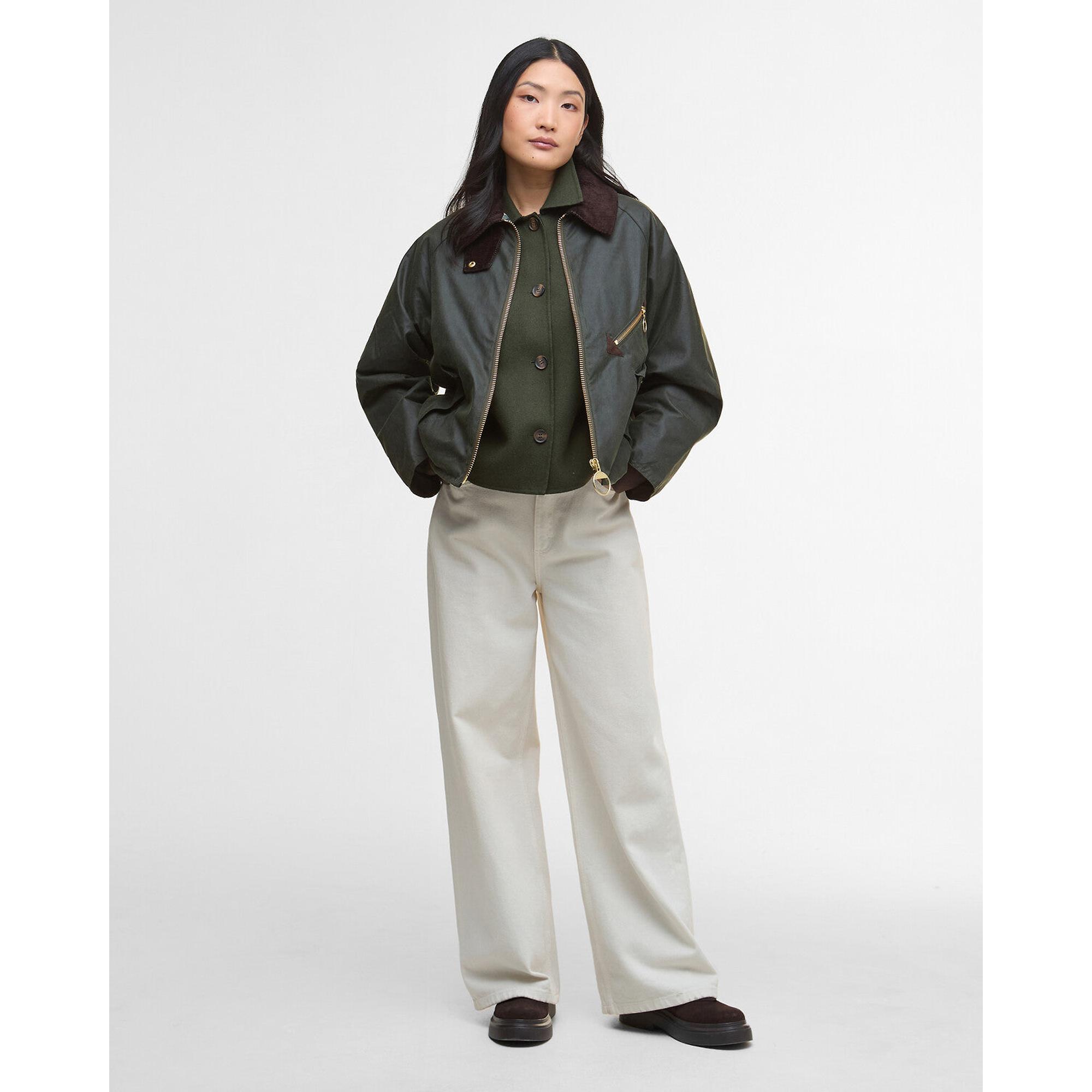 Product image 3 of 7 of Barbour Women's Arlene Wax Jacket - Fern/Ancient Tartan