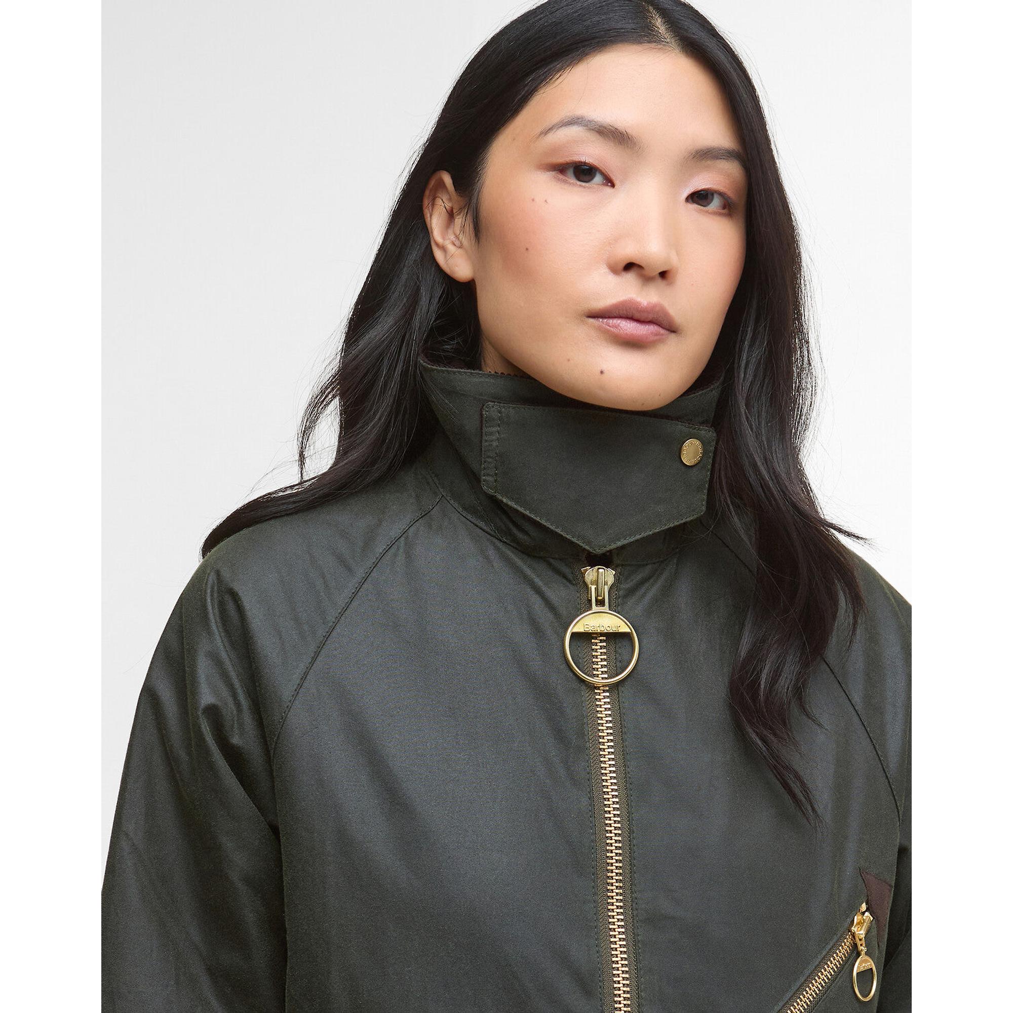 Product image 5 of 7 of Barbour Women's Arlene Wax Jacket - Fern/Ancient Tartan