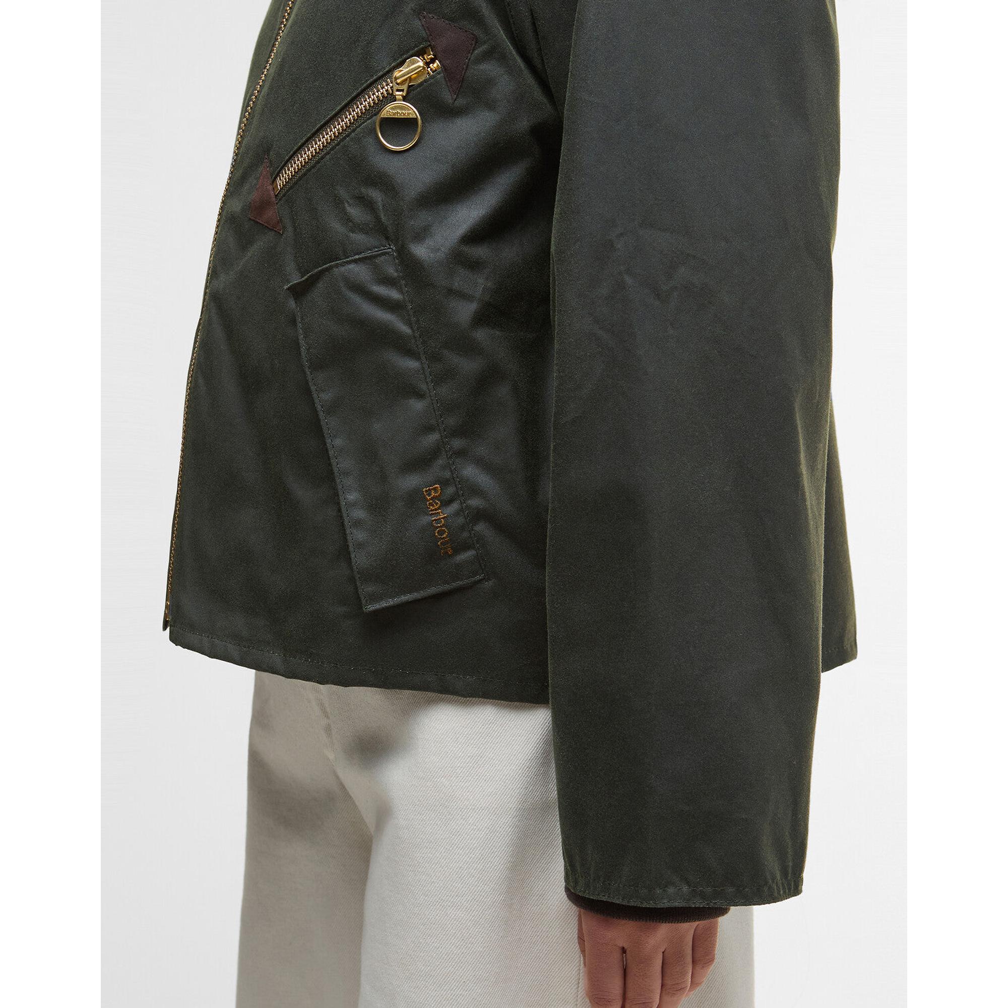 Product image 6 of 7 of Barbour Women's Arlene Wax Jacket - Fern/Ancient Tartan