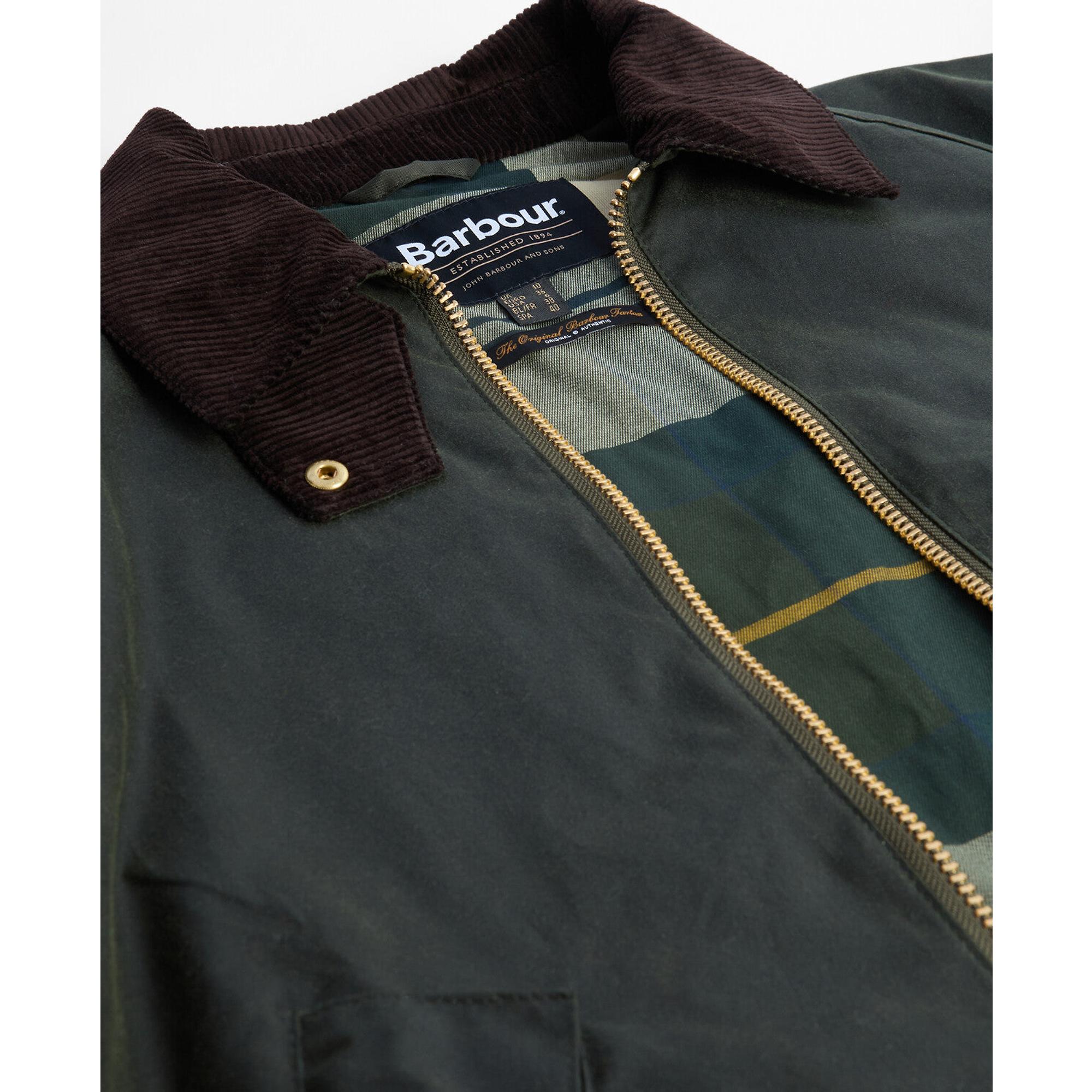 Product image 7 of 7 of Barbour Women's Arlene Wax Jacket - Fern/Ancient Tartan