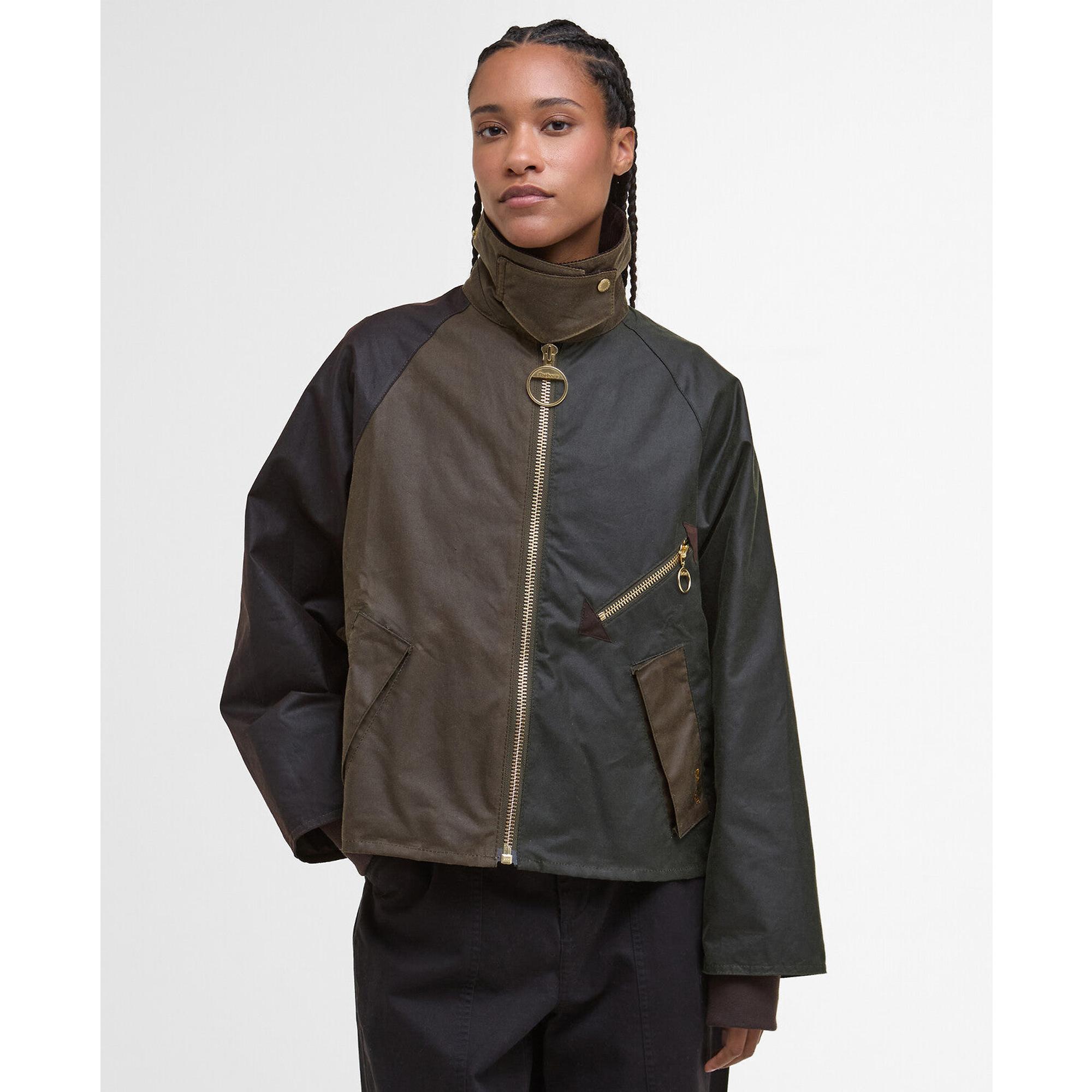 Product image 2 of 10 of Barbour Women's Arlene Wax Jacket - Beech/Ancient Tartan