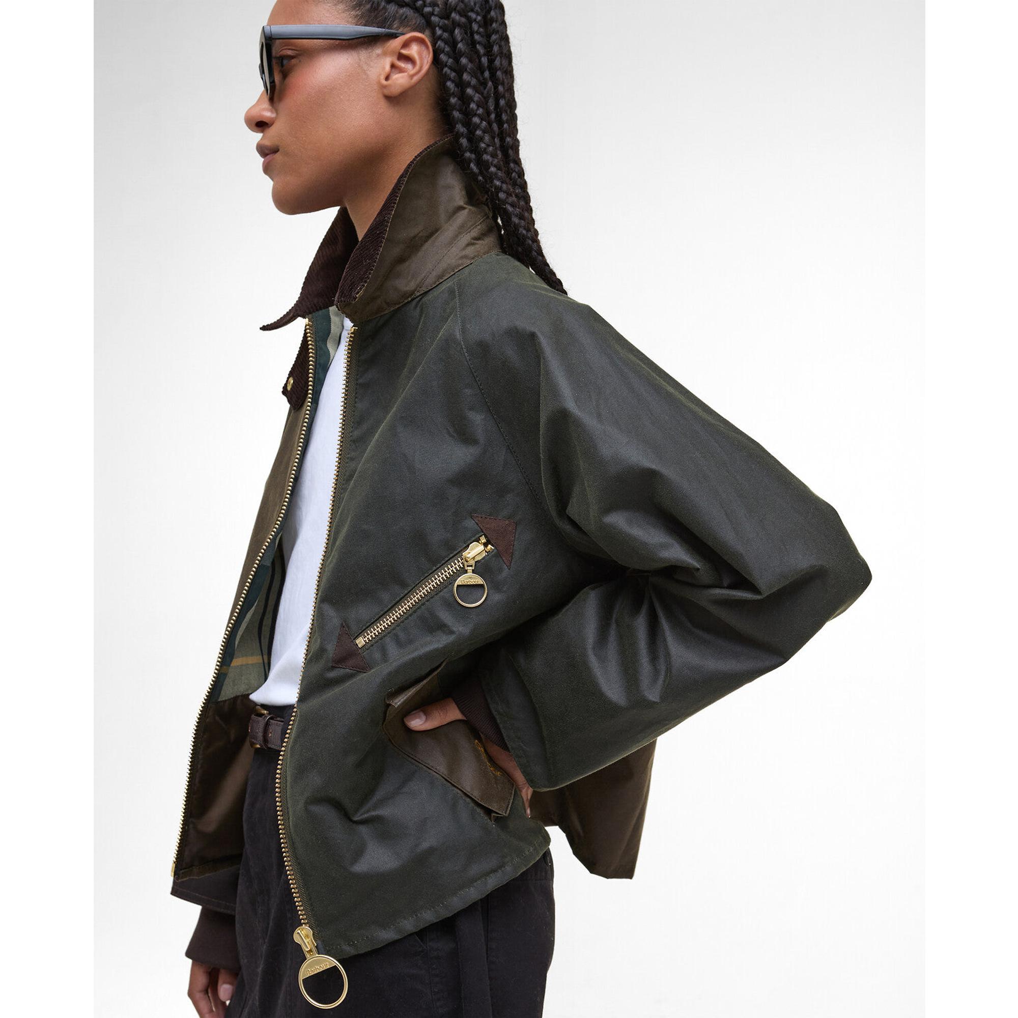 Product image 5 of 10 of Barbour Women's Arlene Wax Jacket - Beech/Ancient Tartan