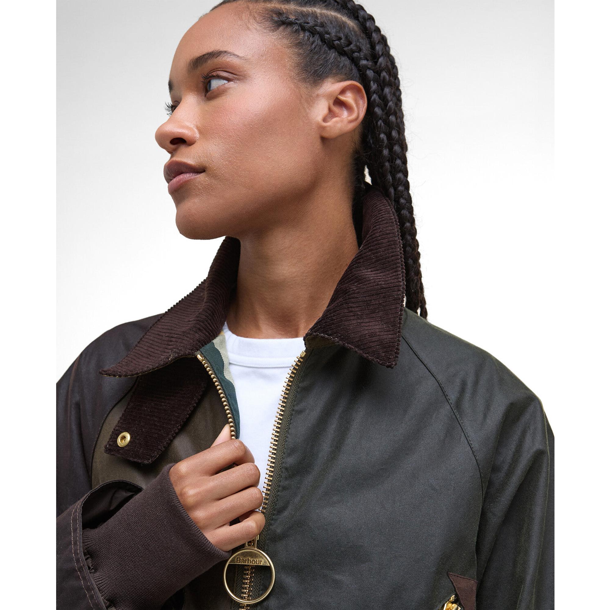 Product image 6 of 10 of Barbour Women's Arlene Wax Jacket - Beech/Ancient Tartan