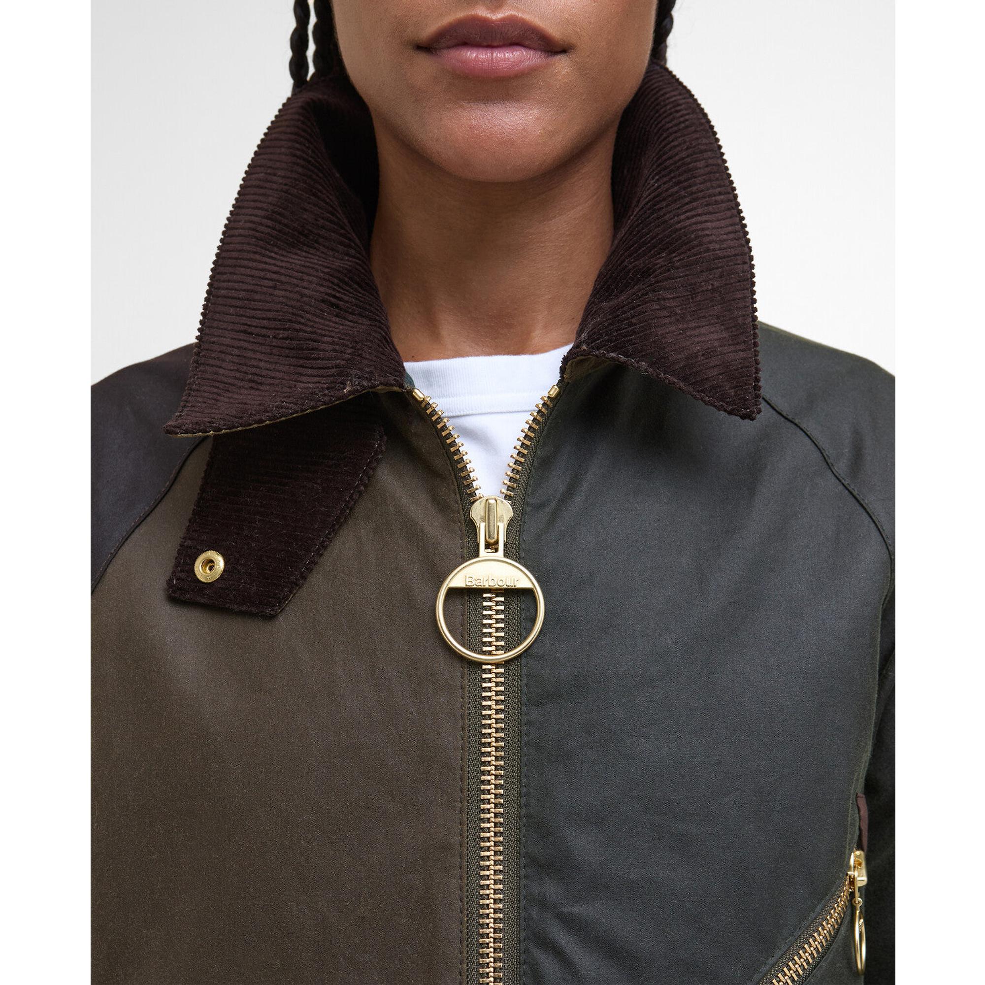 Product image 7 of 10 of Barbour Women's Arlene Wax Jacket - Beech/Ancient Tartan