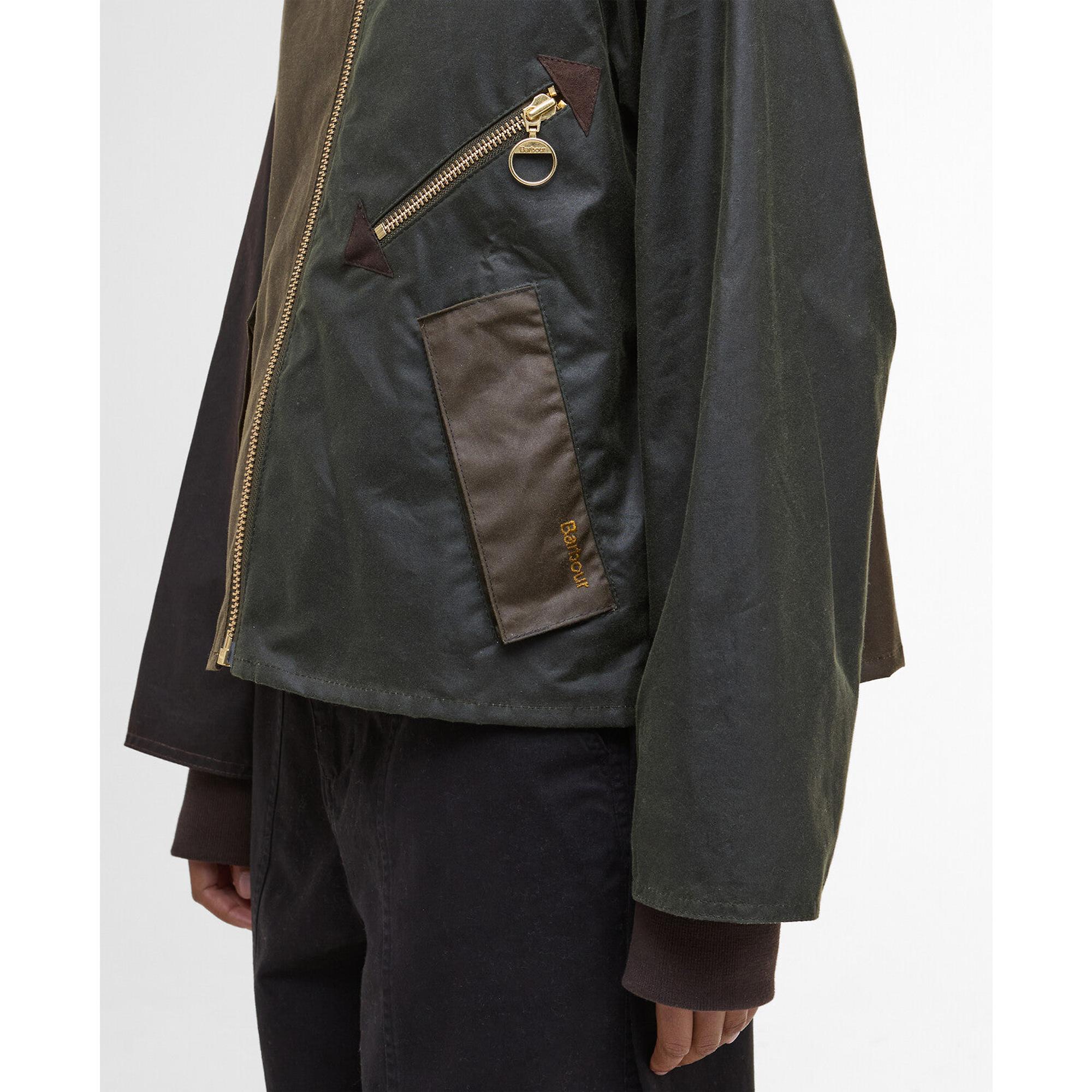 Product image 9 of 10 of Barbour Women's Arlene Wax Jacket - Beech/Ancient Tartan