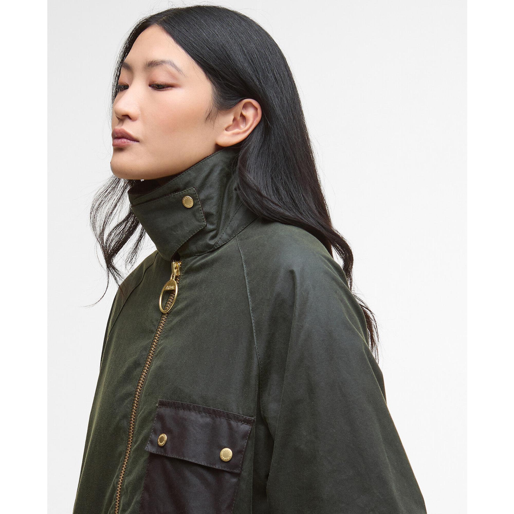 Product image 6 of 8 of Barbour Women's Luella Wax Jacket - Fern/Ancient Tartan