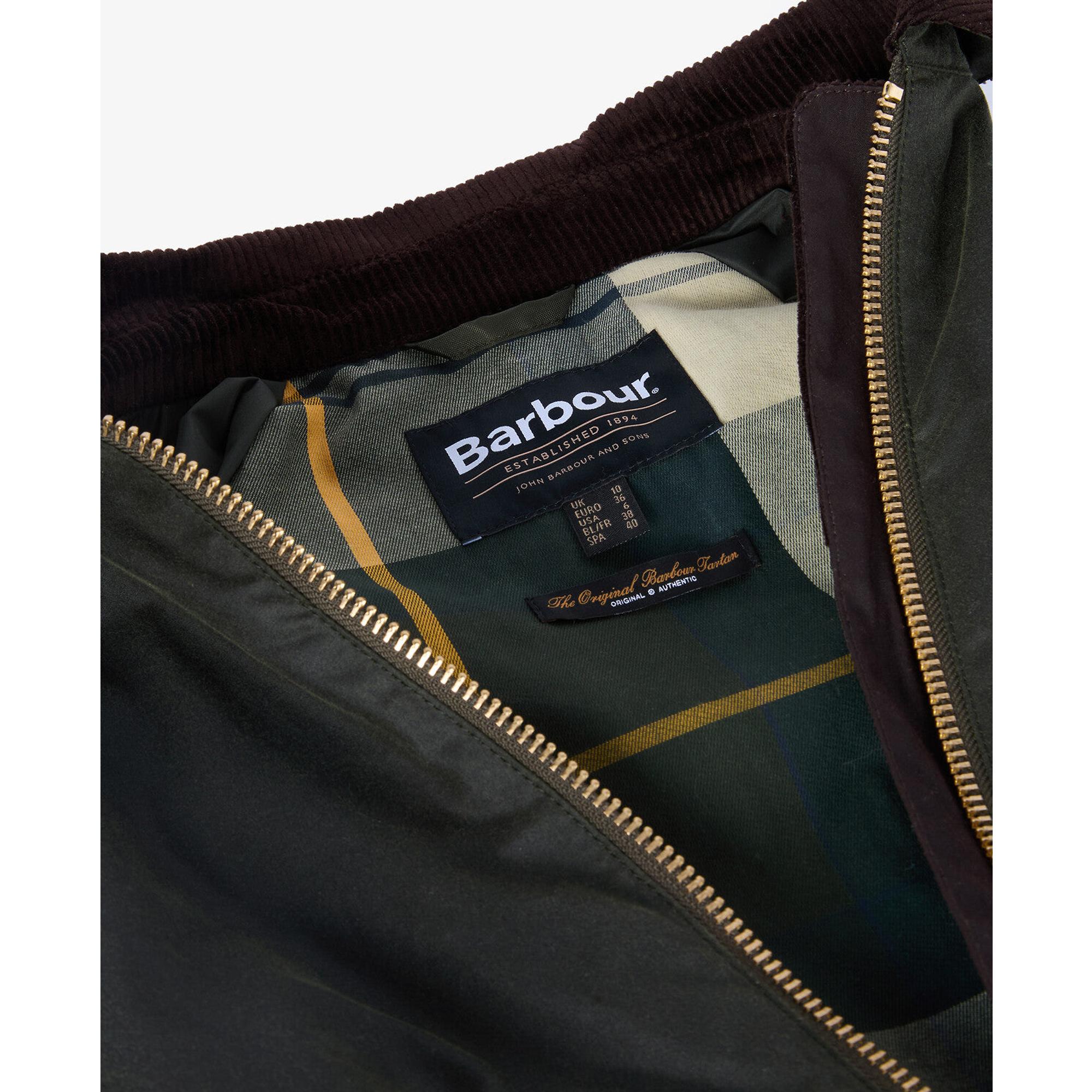 Product image 8 of 8 of Barbour Women's Luella Wax Jacket - Fern/Ancient Tartan