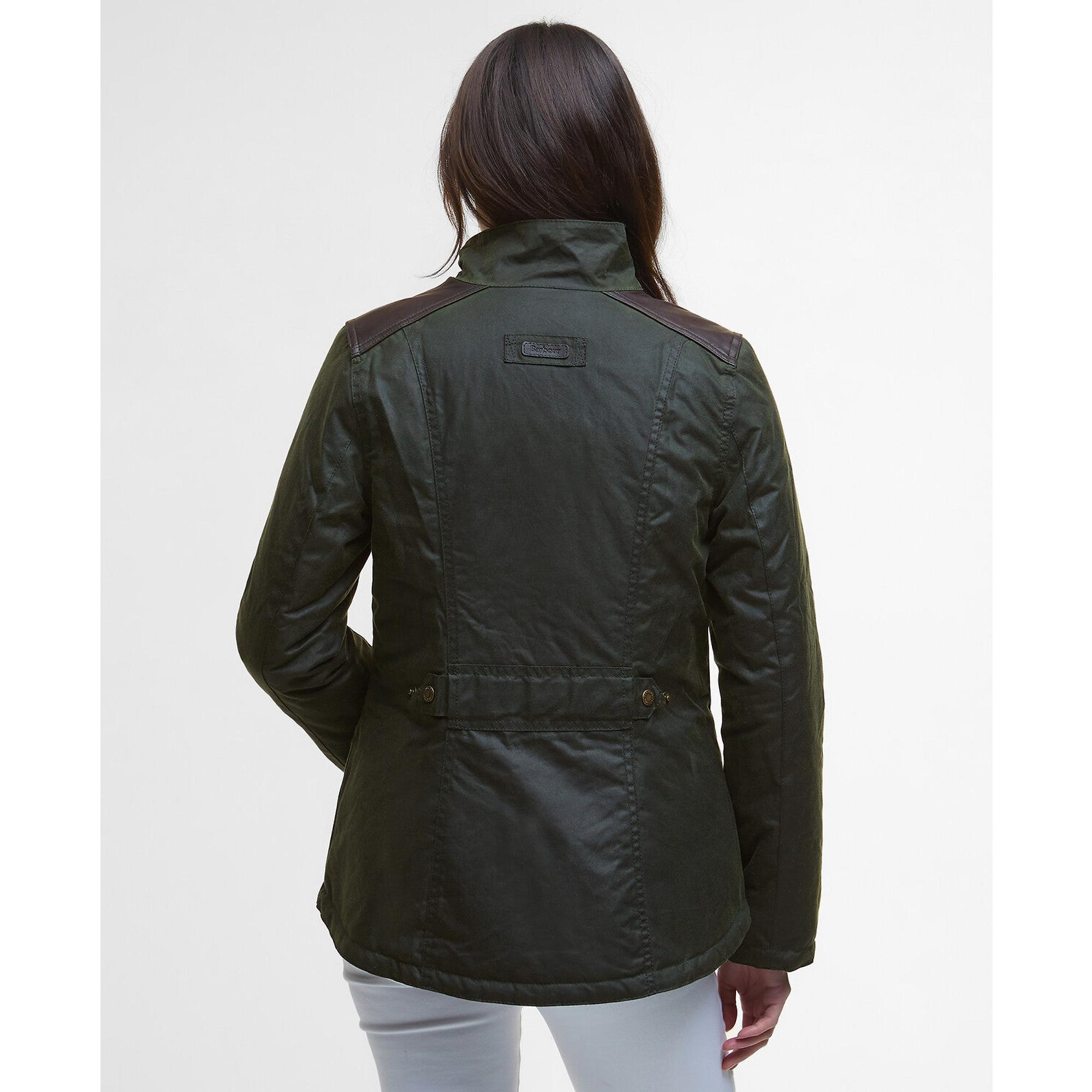 Product image 4 of 9 of Barbour Women's Fern Wax Jacket - Fern/Classic Tartan