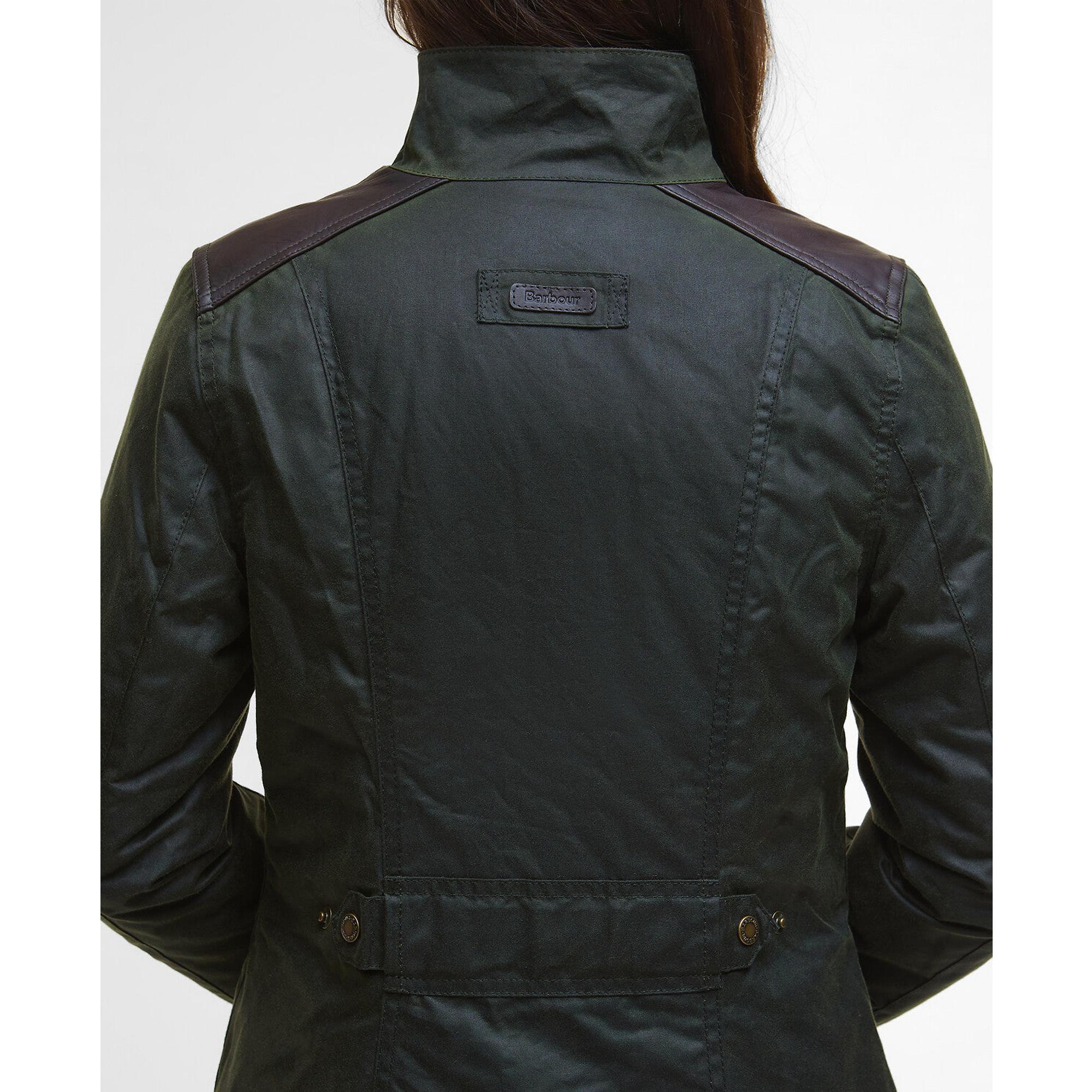 Product image 8 of 9 of Barbour Women's Fern Wax Jacket - Fern/Classic Tartan