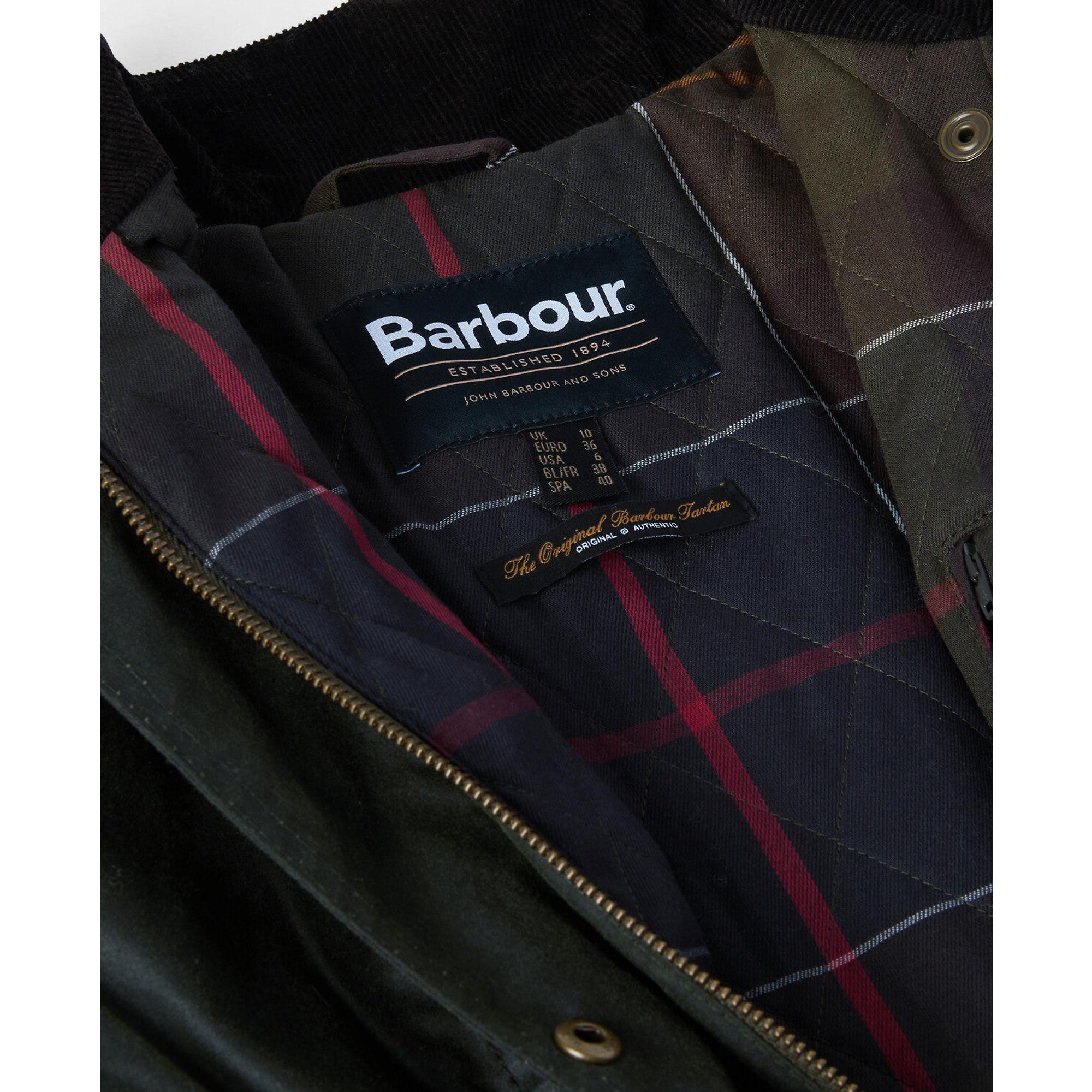 Product image 9 of 9 of Barbour Women's Fern Wax Jacket - Fern/Classic Tartan